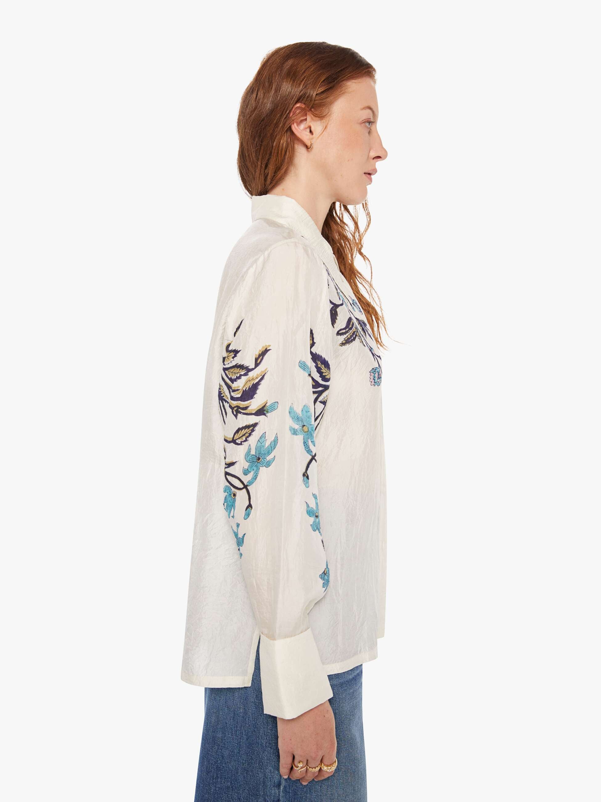 Alix Of Bohemia Dana Shirt - Misted Lily - Image 3