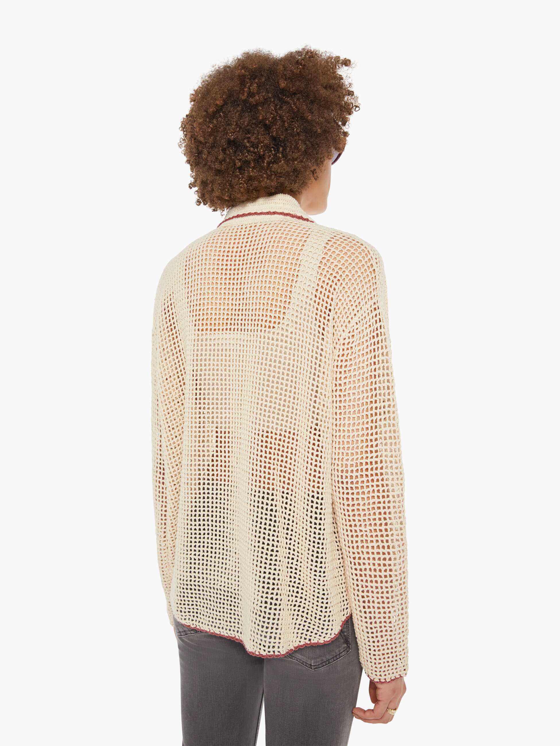 Alix Of Bohemia Emery Crochet Shirt - Nautilus - Image 4