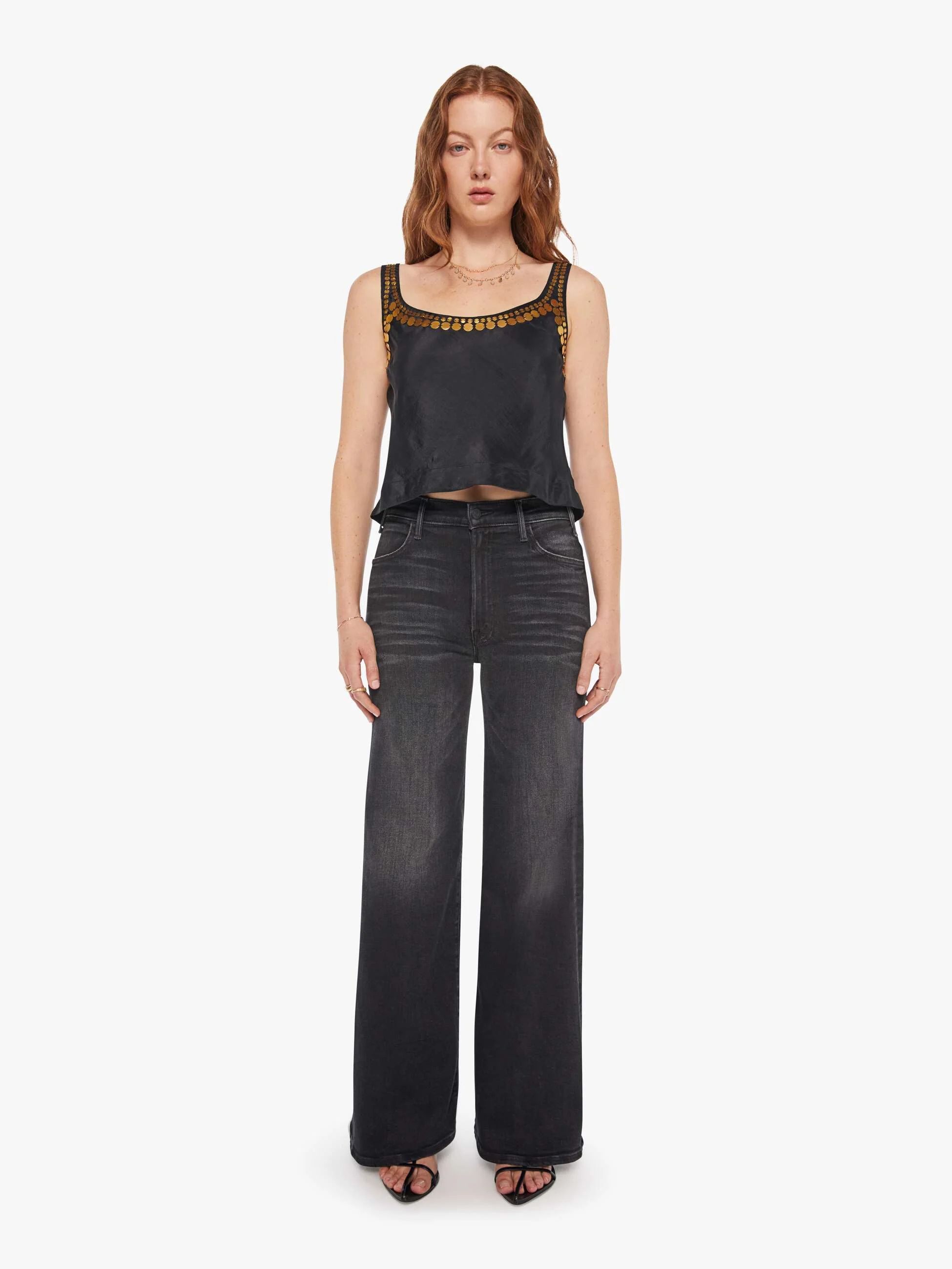 Alix Of Bohemia Fiona Gilded Coin Top - Black - Image 5
