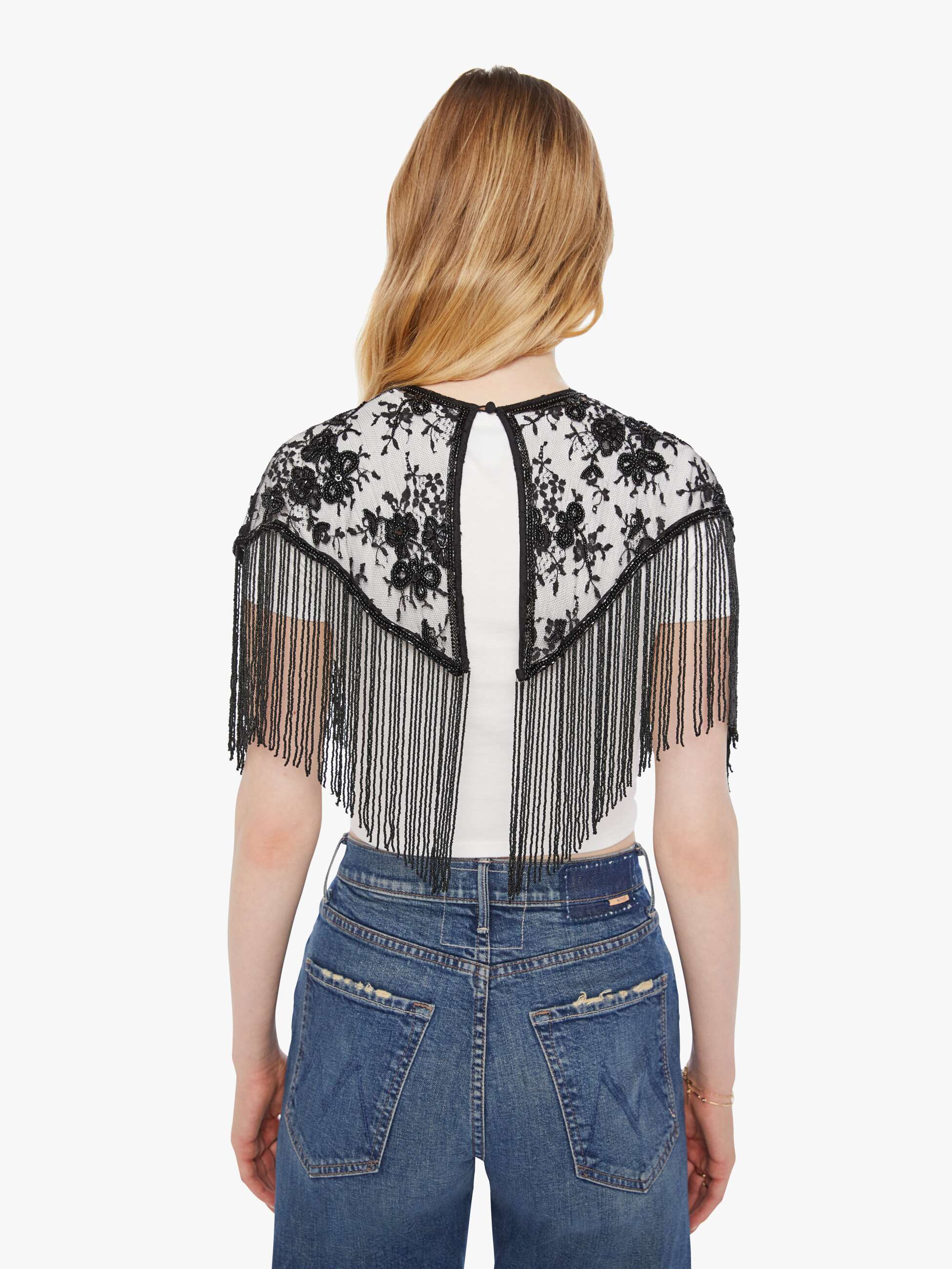 Alix of Bohemia Flou Lace Capelet - Night Ride - Image 4