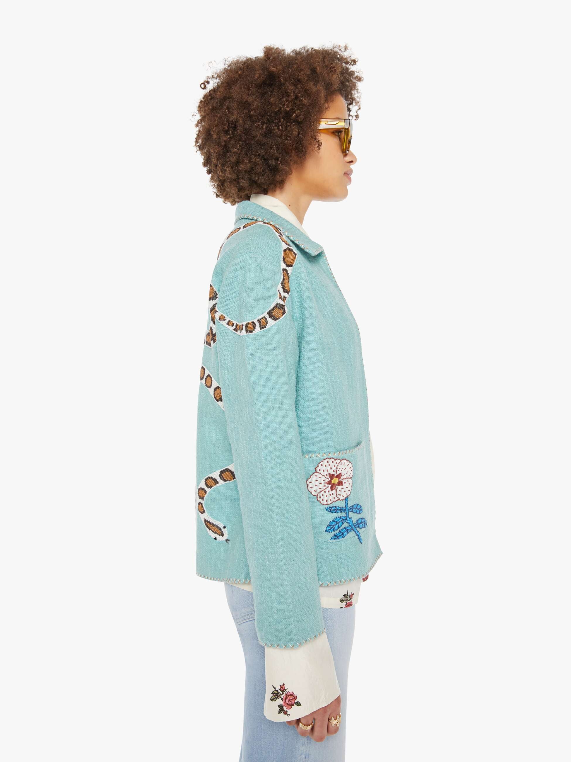 Alix Of Bohemia Francis Jacket - Marine Serpent - Image 3