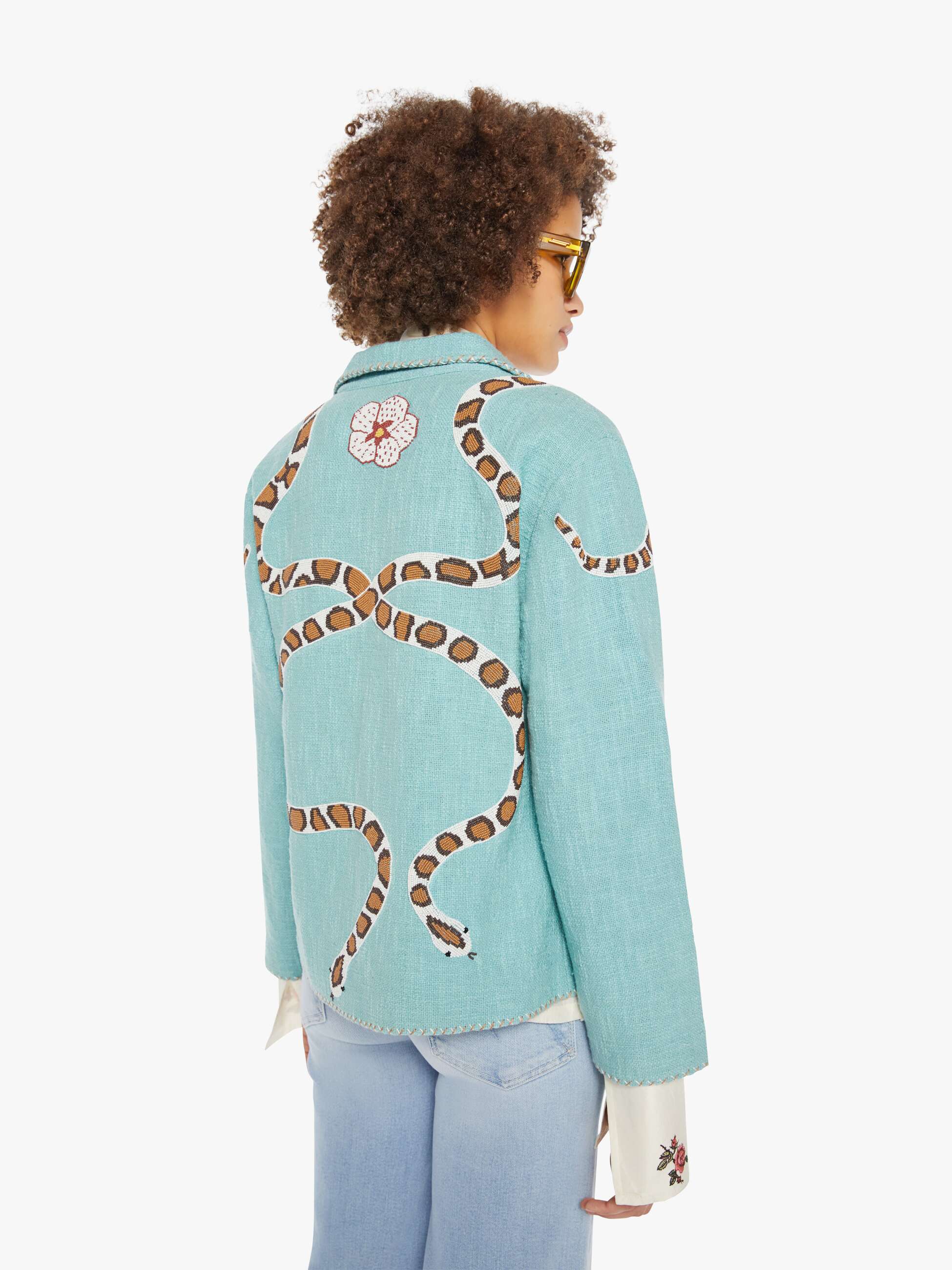 Alix Of Bohemia Francis Jacket - Marine Serpent - Image 4