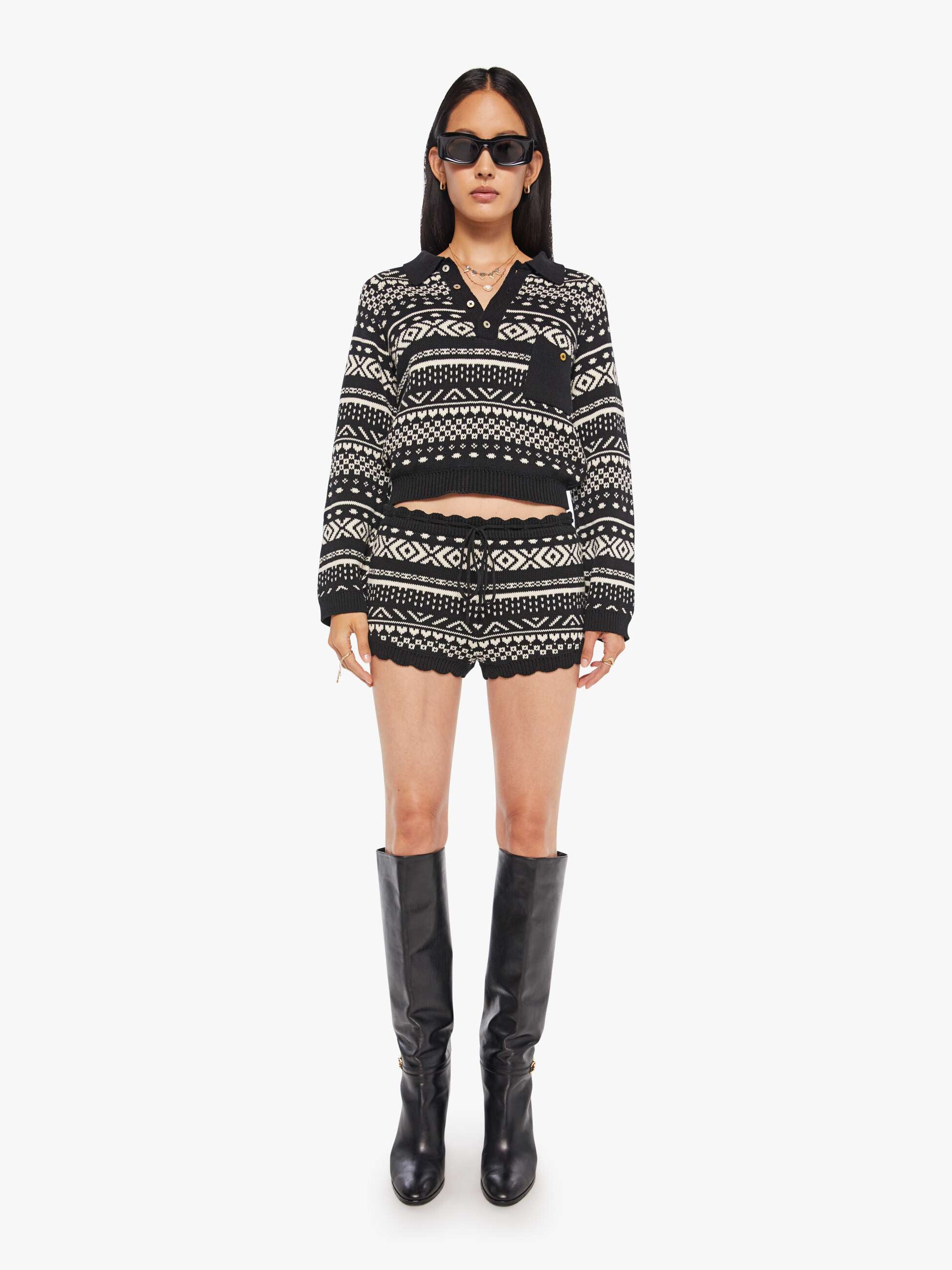 Alix Of Bohemia Liza Top - Black Marble - Image 5