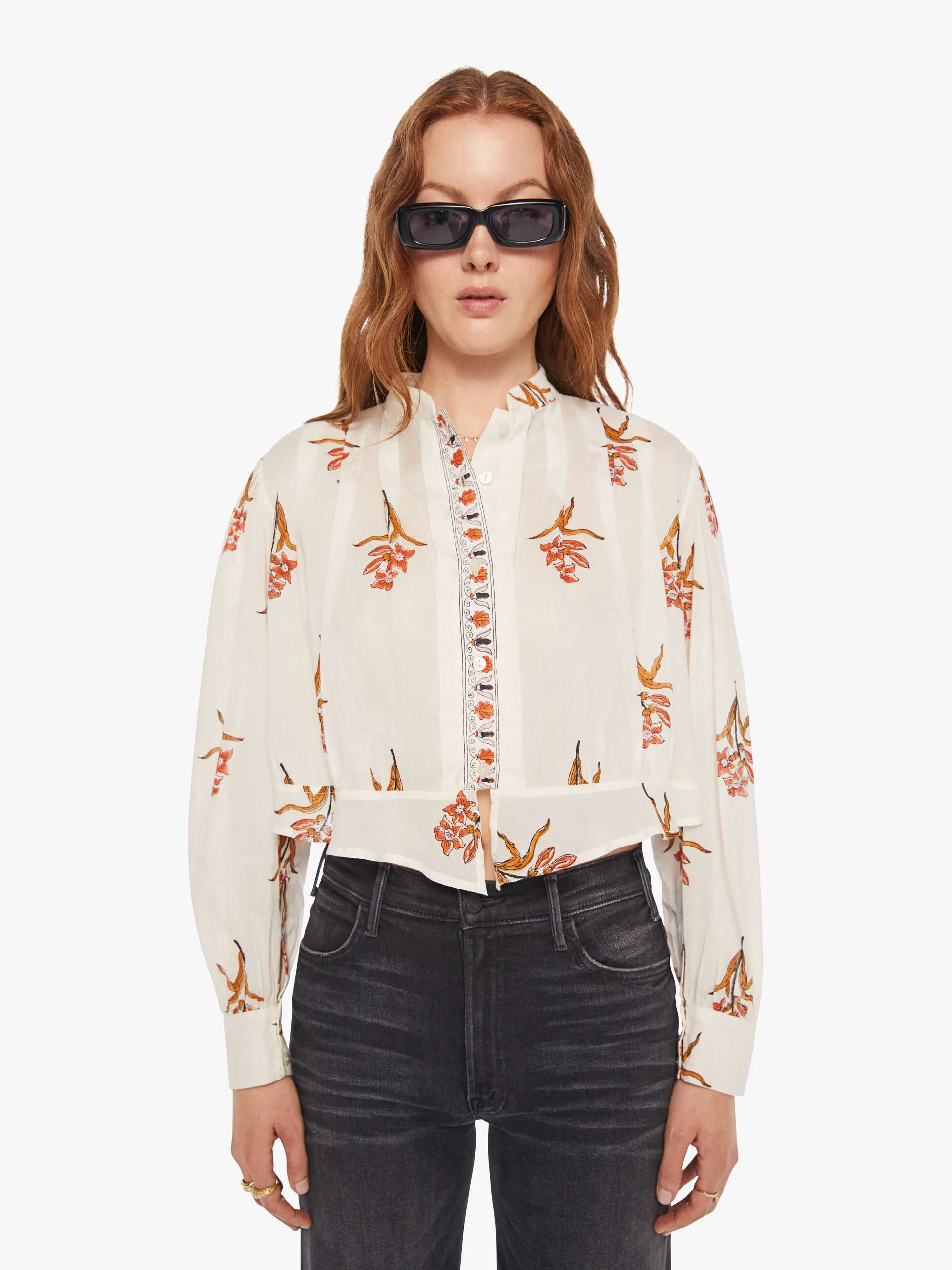 Alix Of Bohemia Ryland Shirt - Persimmon Flower - Image 2