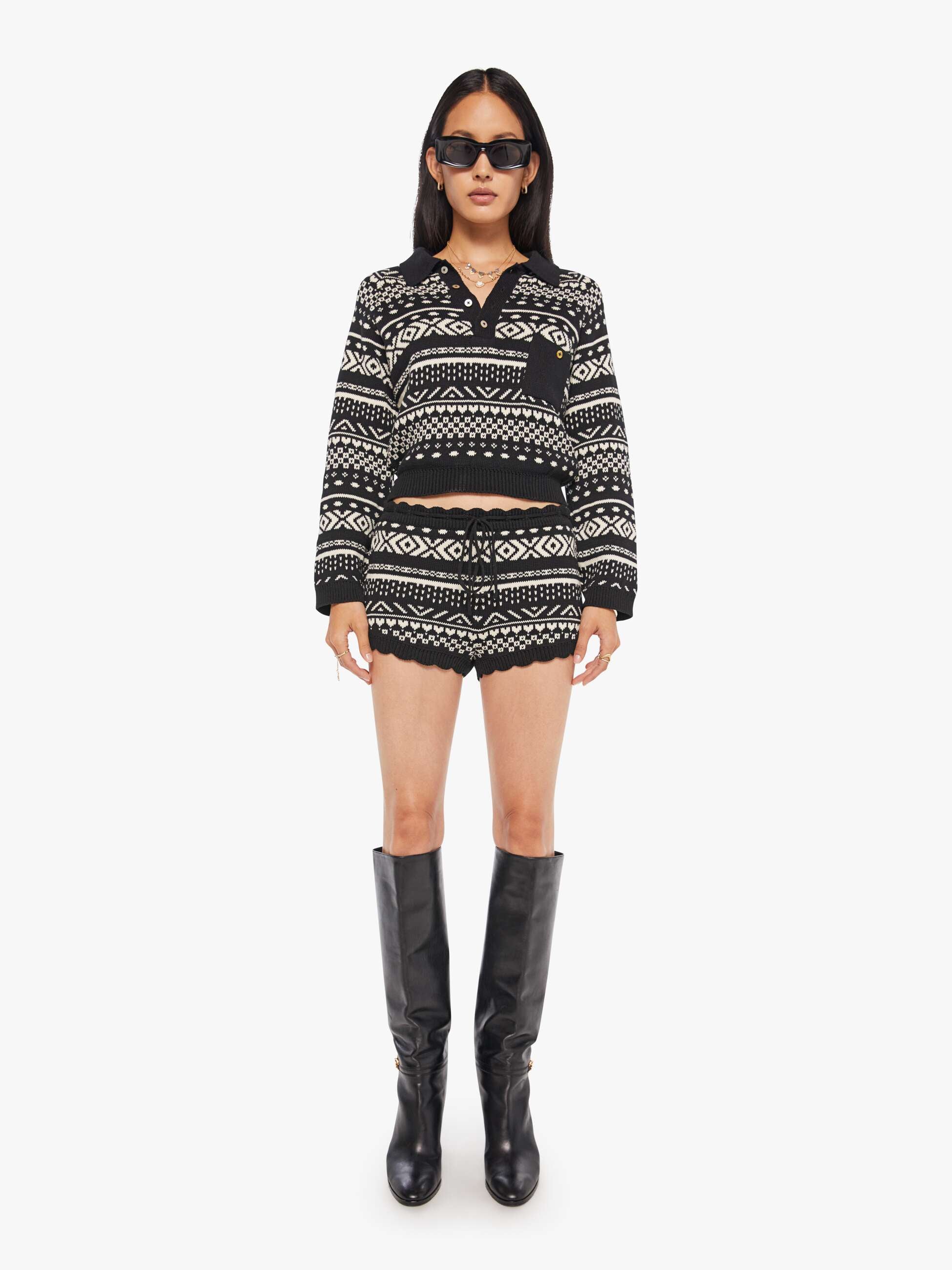 Alix Of Bohemia Shea Short - Black Marble - Image 2