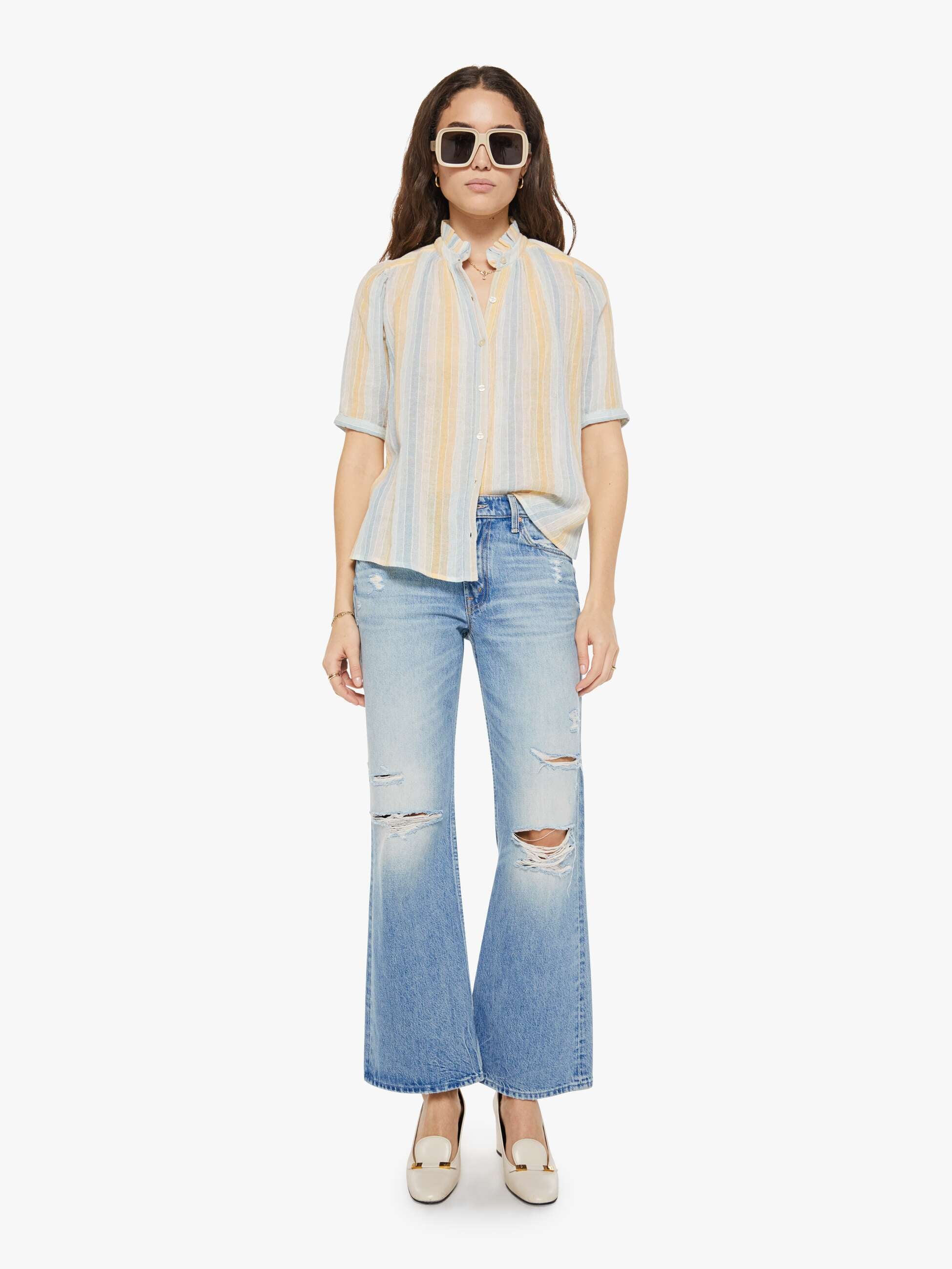 Alix of Bohemia Winnie Shirt - Sunwash Stripe - Image 5