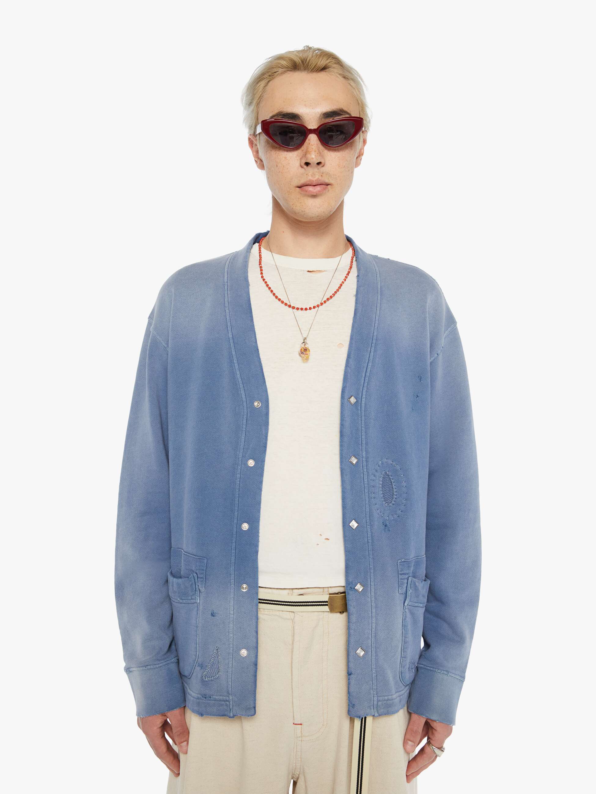 Dr. Collectors Surfriders Cardigan - Bleu De Travail - Image 6
