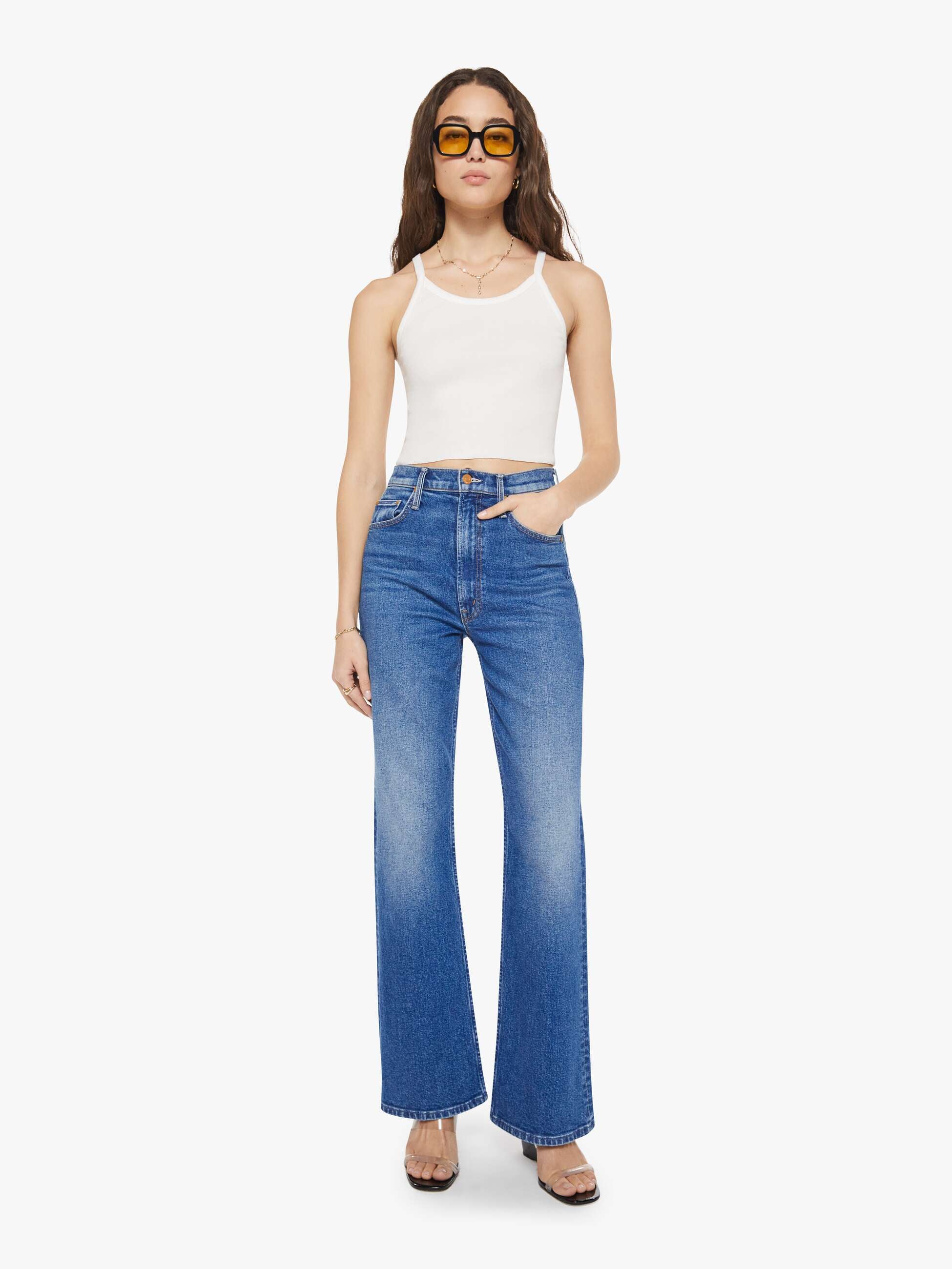 Eterne Cropped Rib Tank - Ivory - Image 5