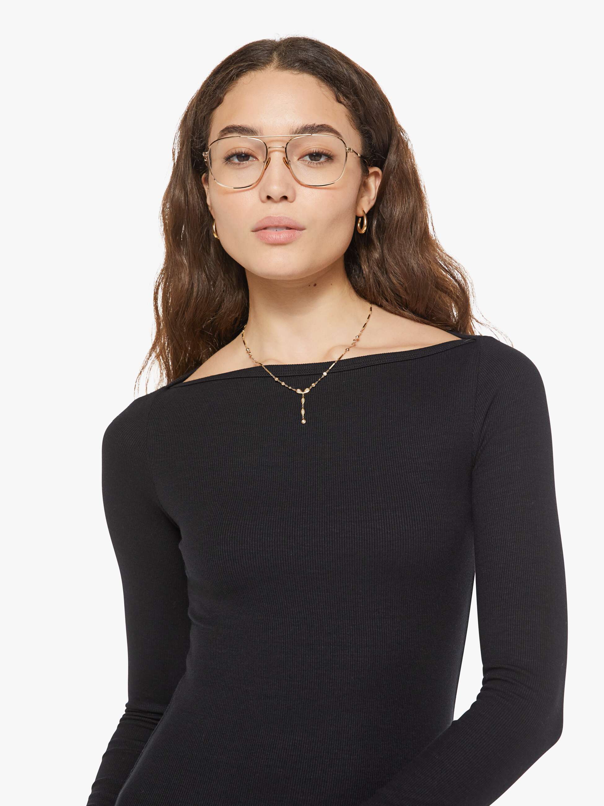 Eterne L/S Boatneck Mini Dress - Black - Image 5