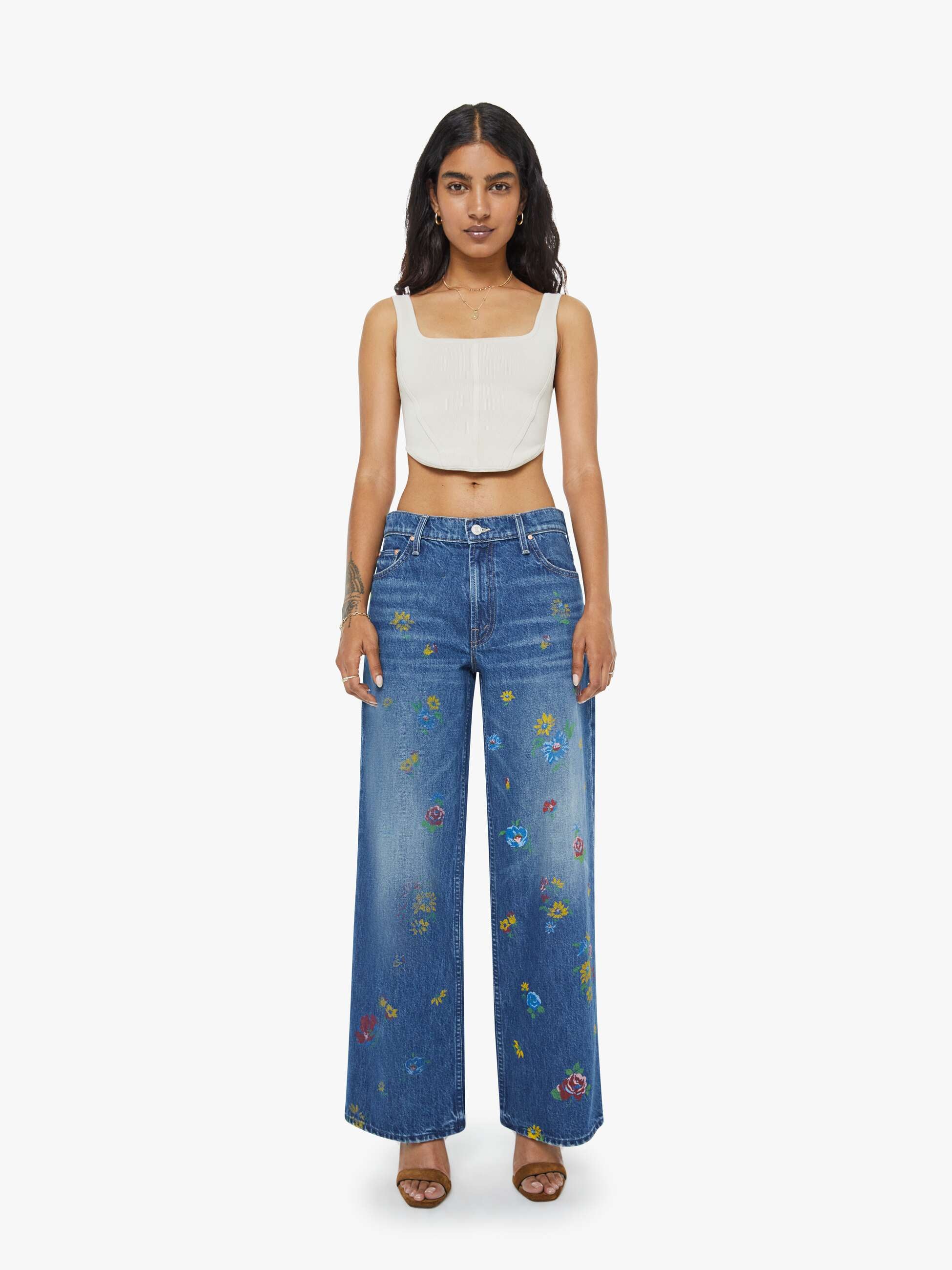 PETITES The Lil Rerun Zip Sneak - Field Of Flowers - Image 2