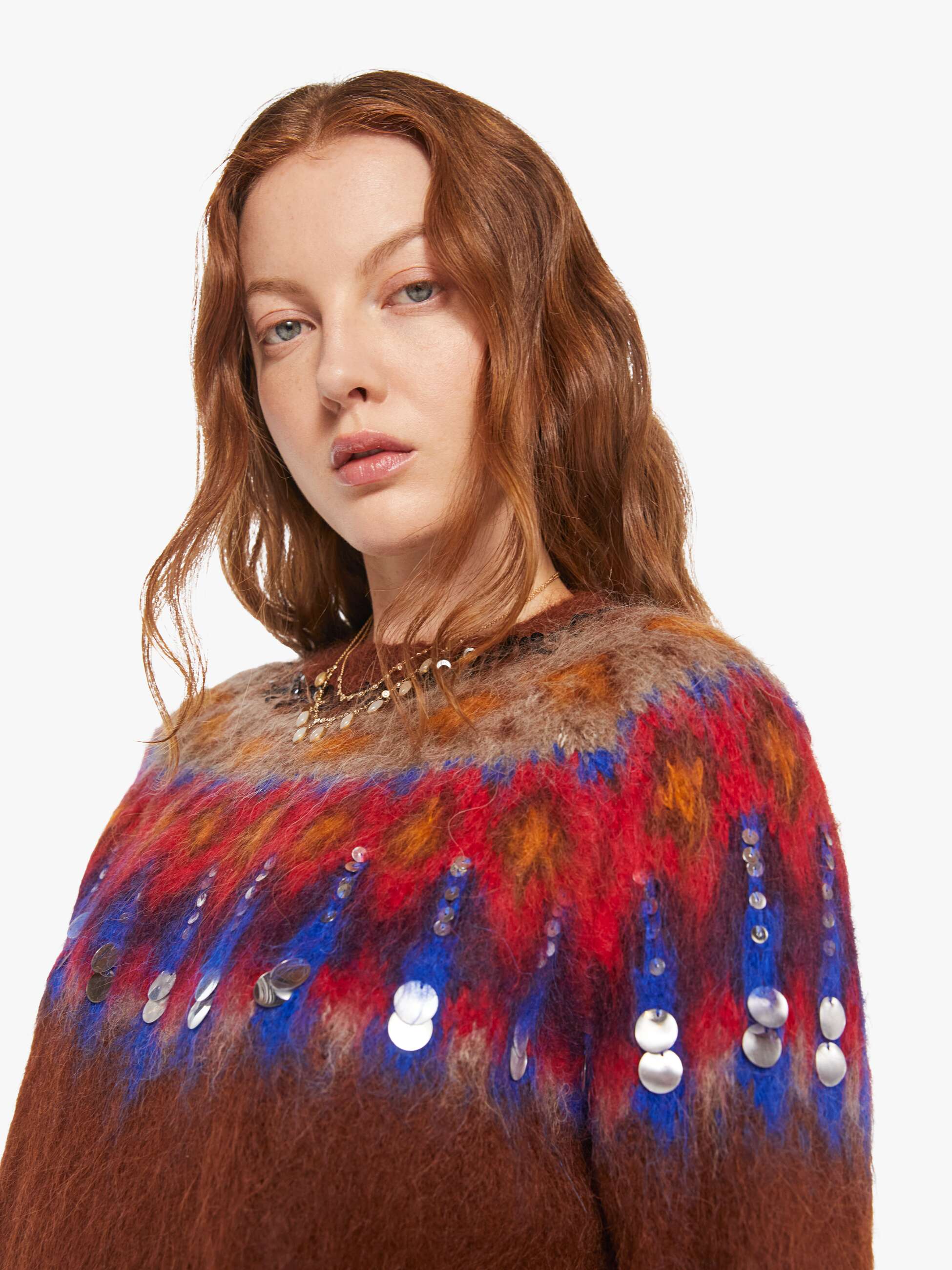 Maria Cher Brookside Creek Sweater - Brick - Image 6