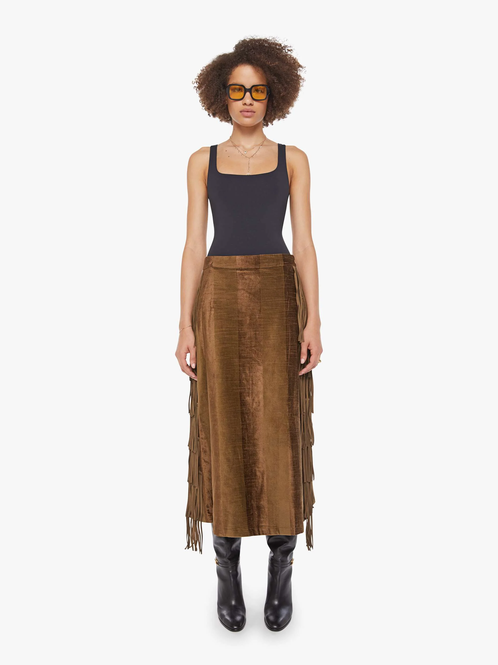 Maria Cher Sage Midi Skirt - Army - Image 2