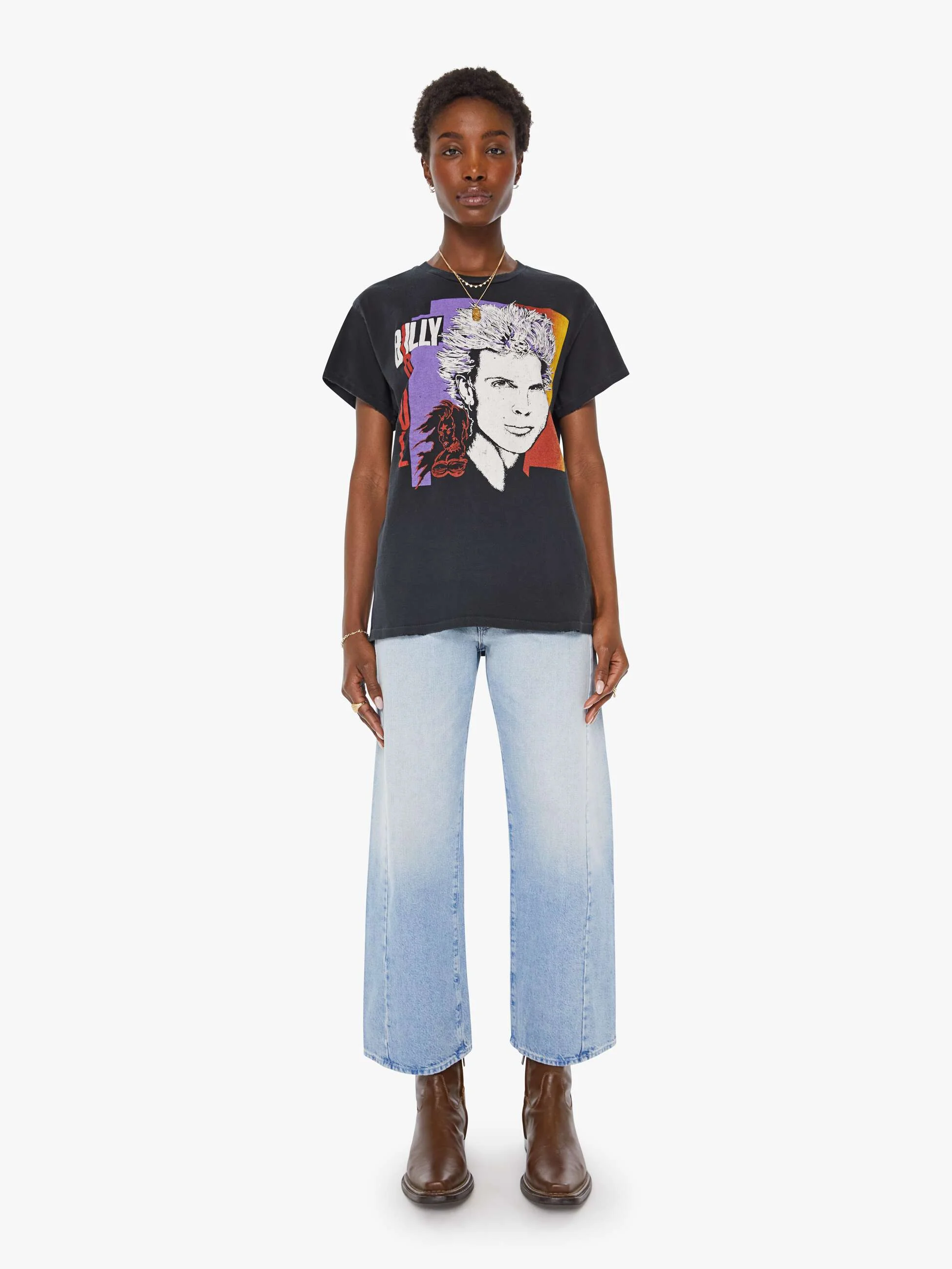 MadeWorn Billy Idol Tee - Coal - Image 4