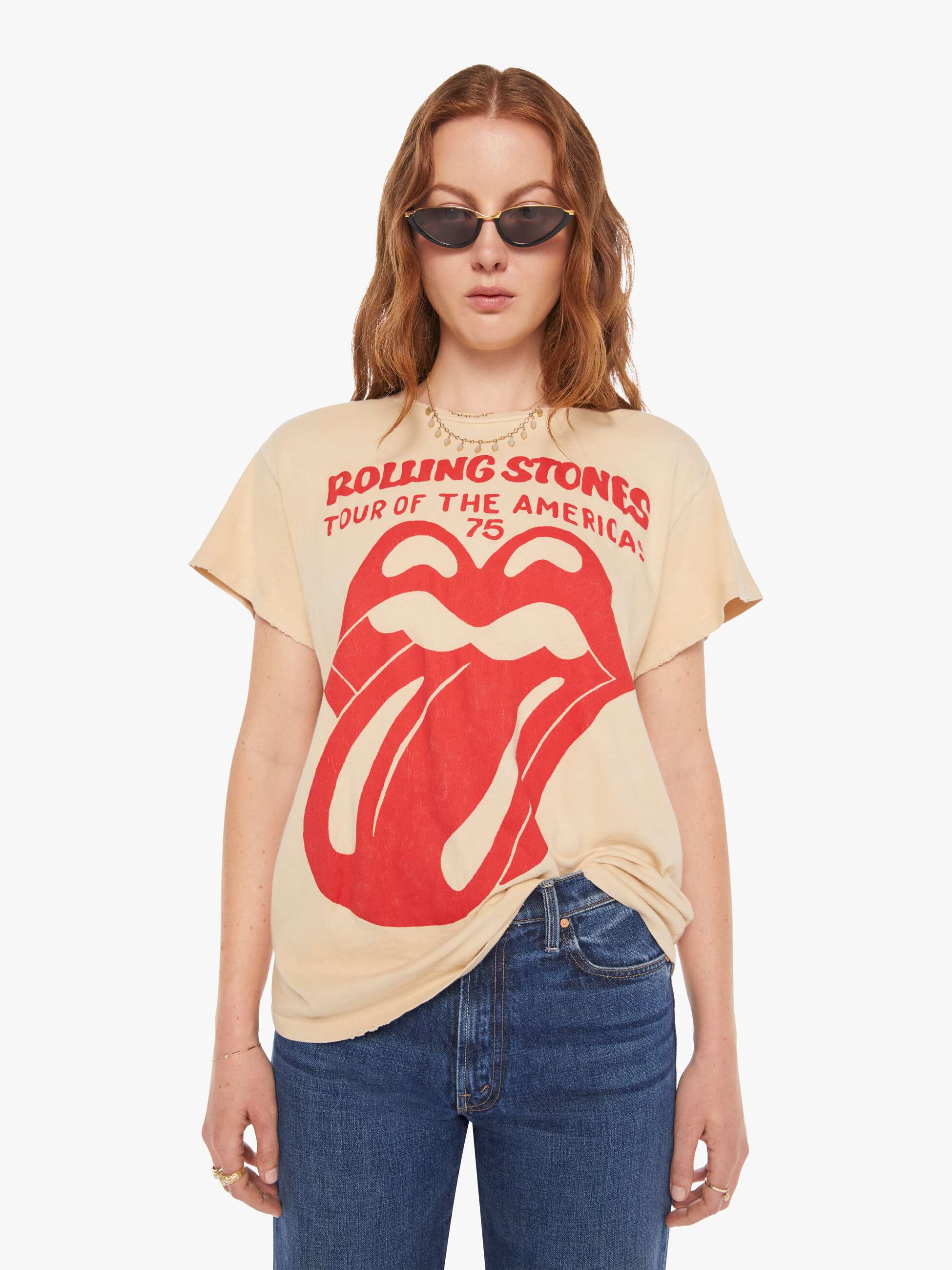 MadeWorn Rolling Stones Tee - Tea Stained