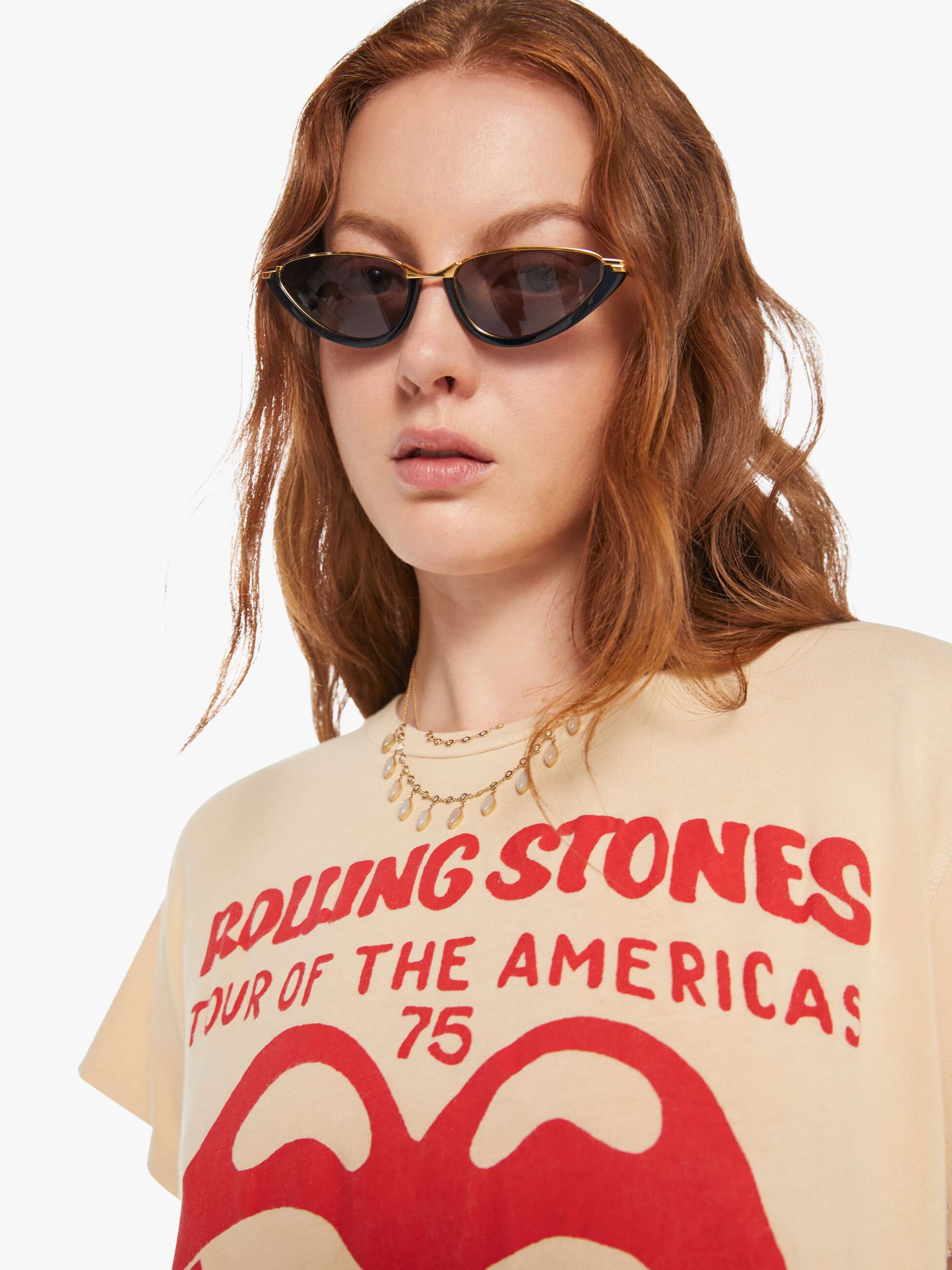 MadeWorn Rolling Stones Tee - Tea Stained - Image 6
