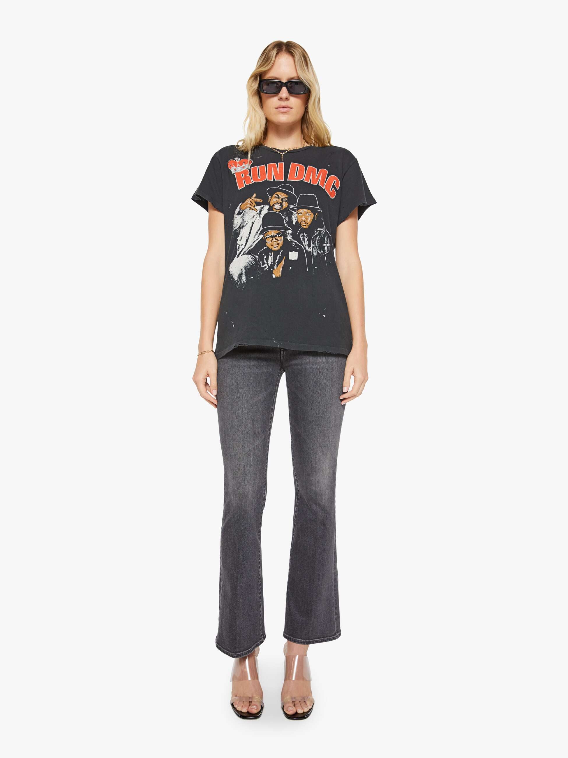 MadeWorn Run DMC Tee - Coal - Image 4