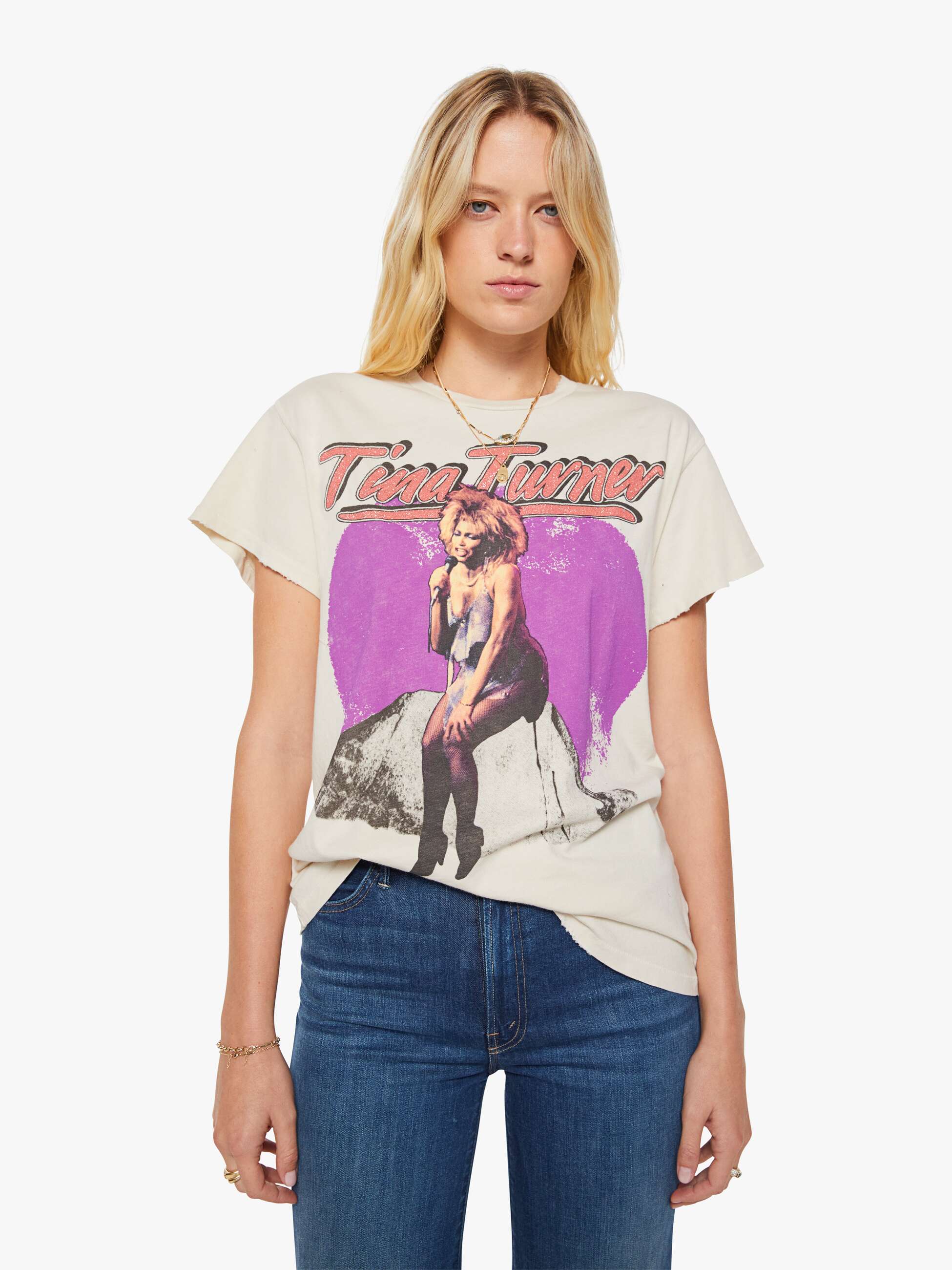MadeWorn Tina Turner Tee - Tan - Image 2