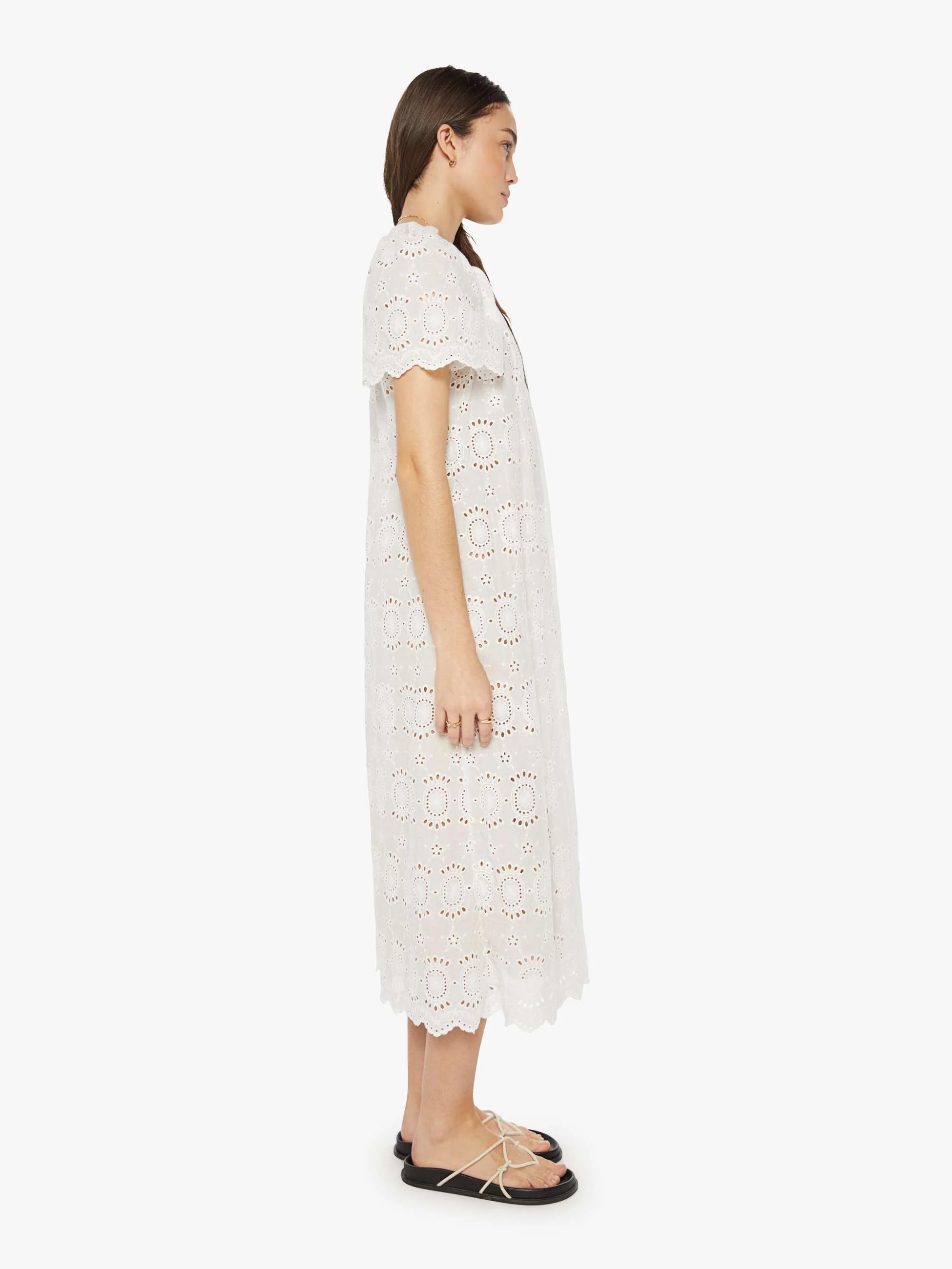 Natalie Martin Sienna Dress - Medallion Embroidery Salt - Image 3