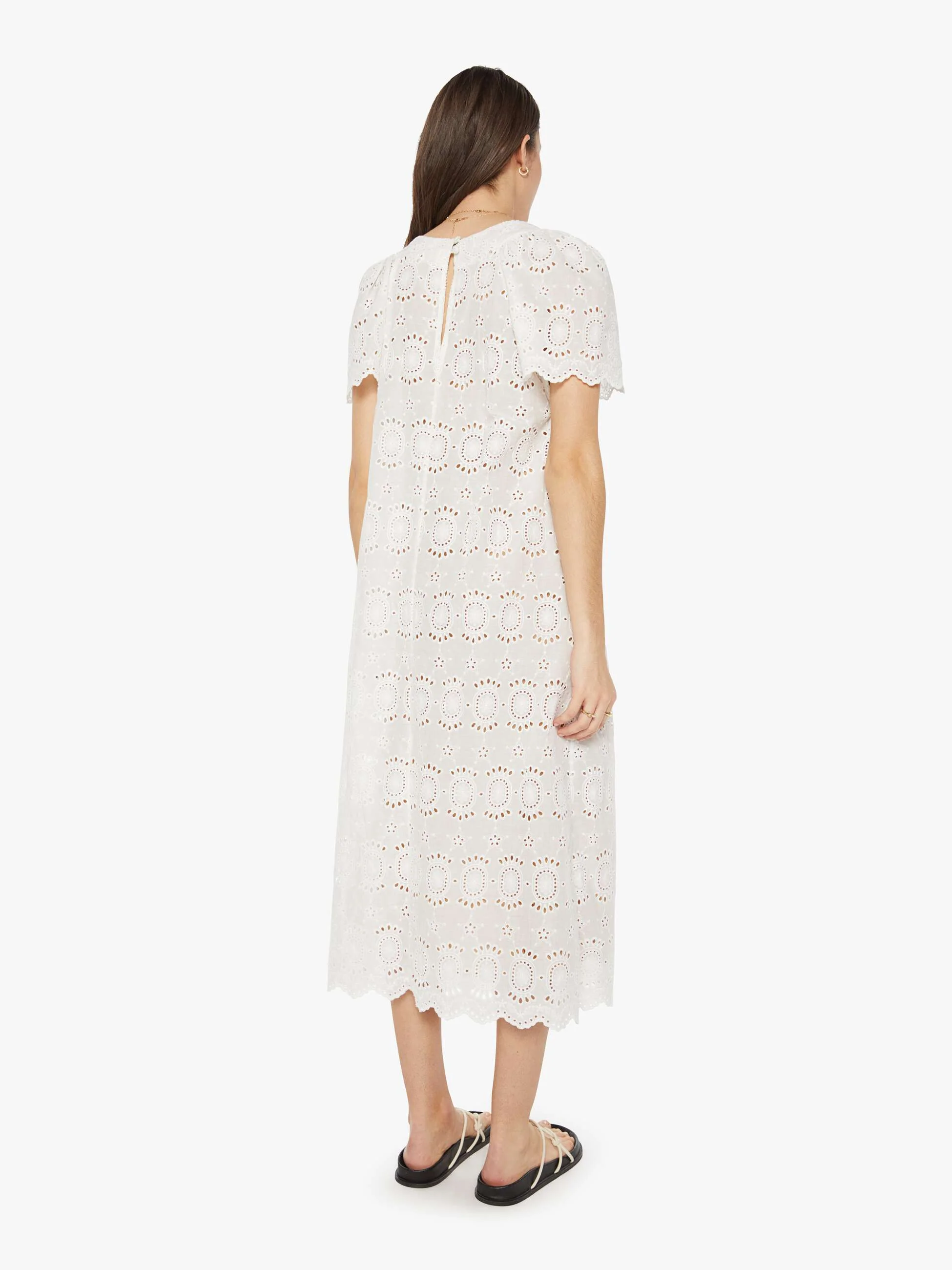 Natalie Martin Sienna Dress - Medallion Embroidery Salt - Image 4