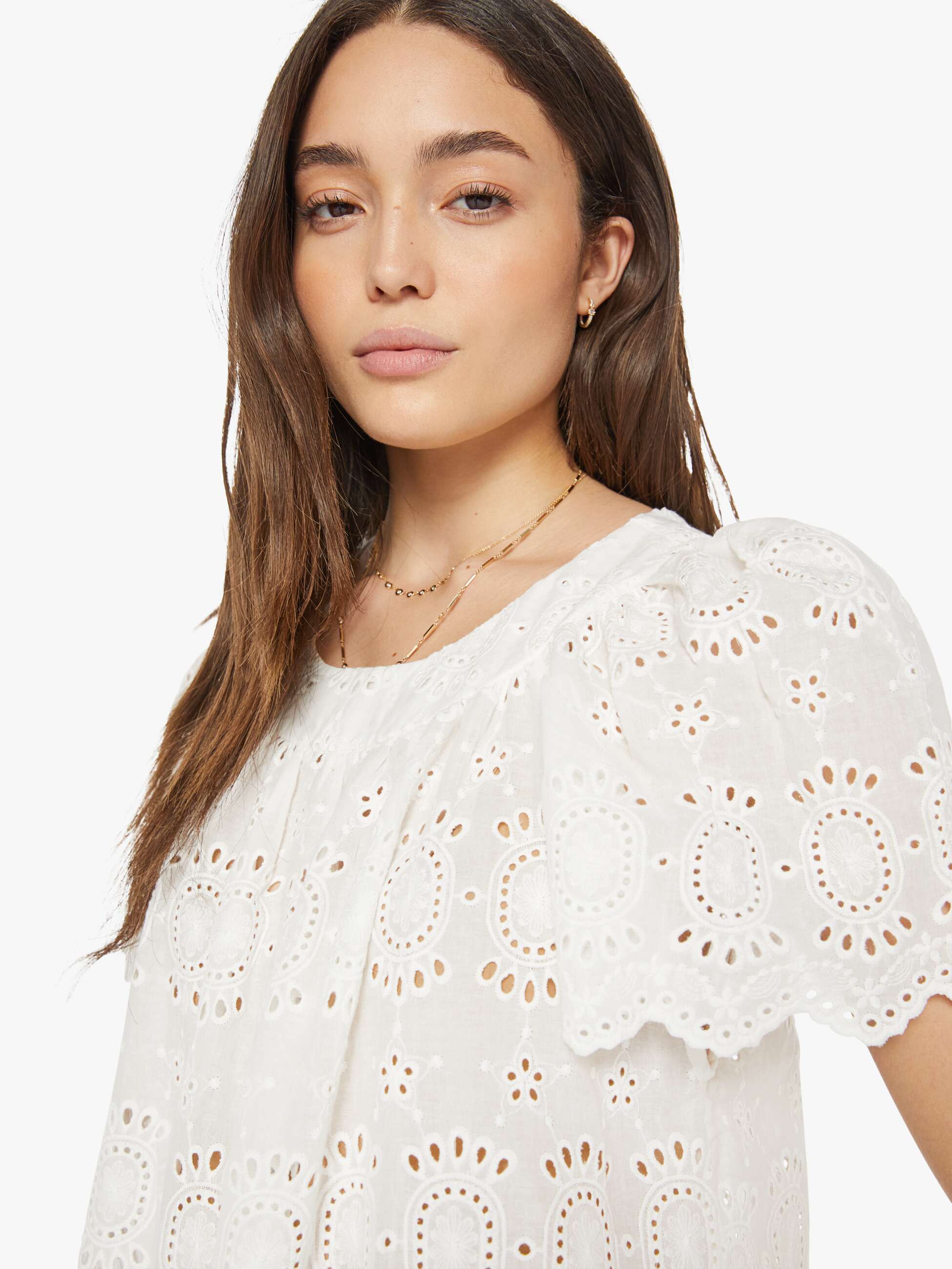 Natalie Martin Sienna Dress - Medallion Embroidery Salt - Image 5