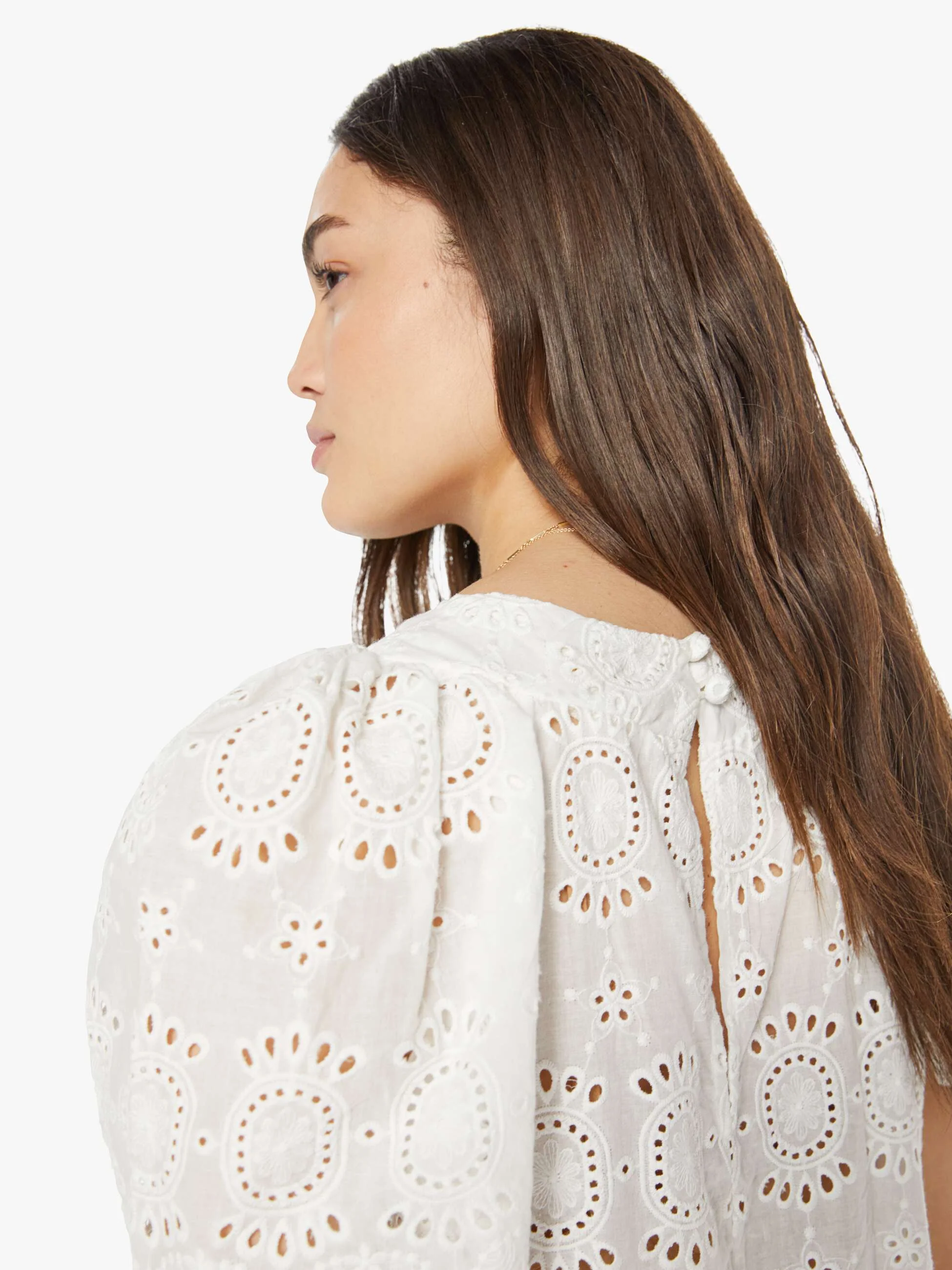 Natalie Martin Sienna Dress - Medallion Embroidery Salt - Image 6