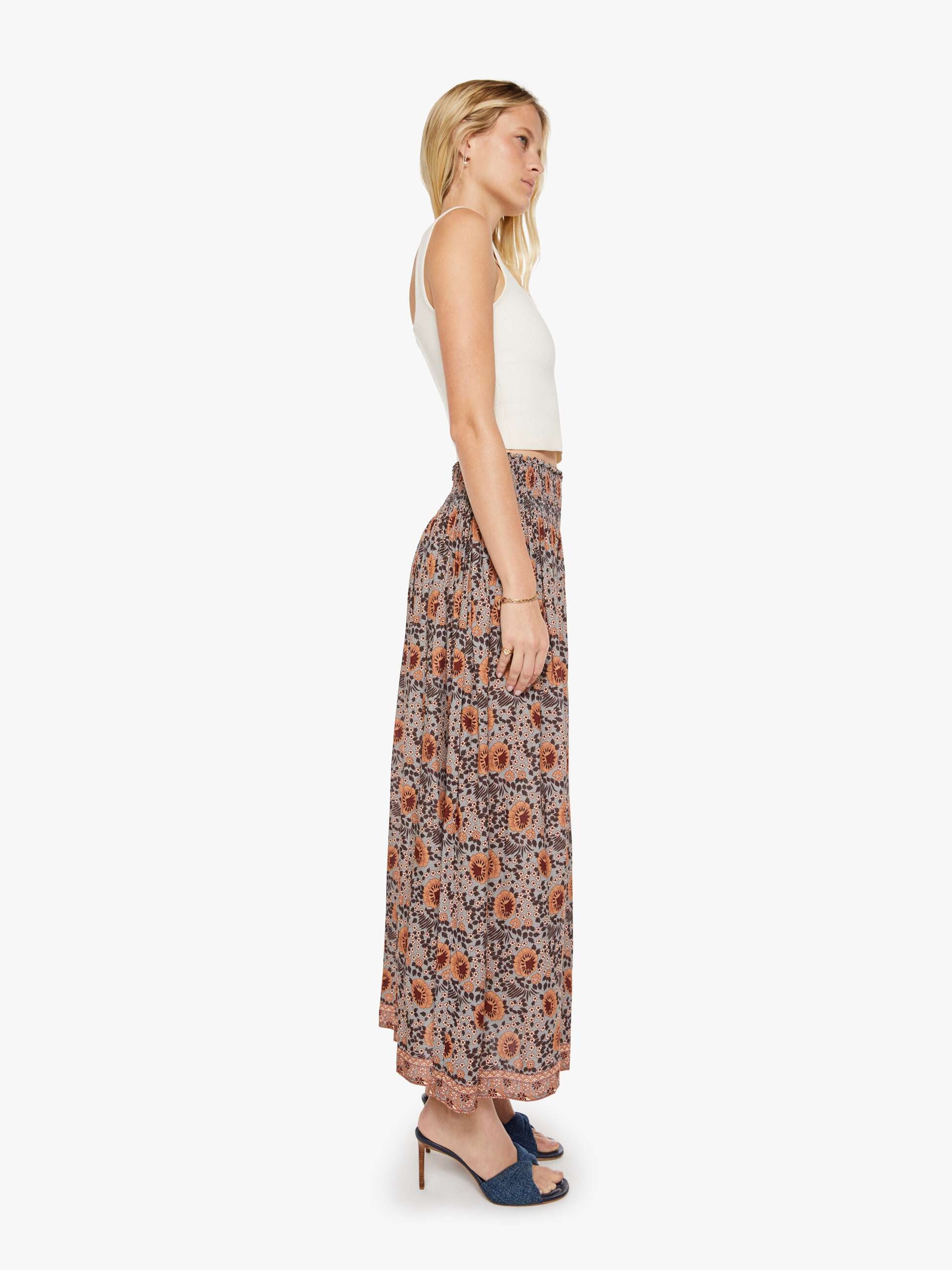 Natalie Martin Bella Skirt - Vintage Flowers Slate - Image 3