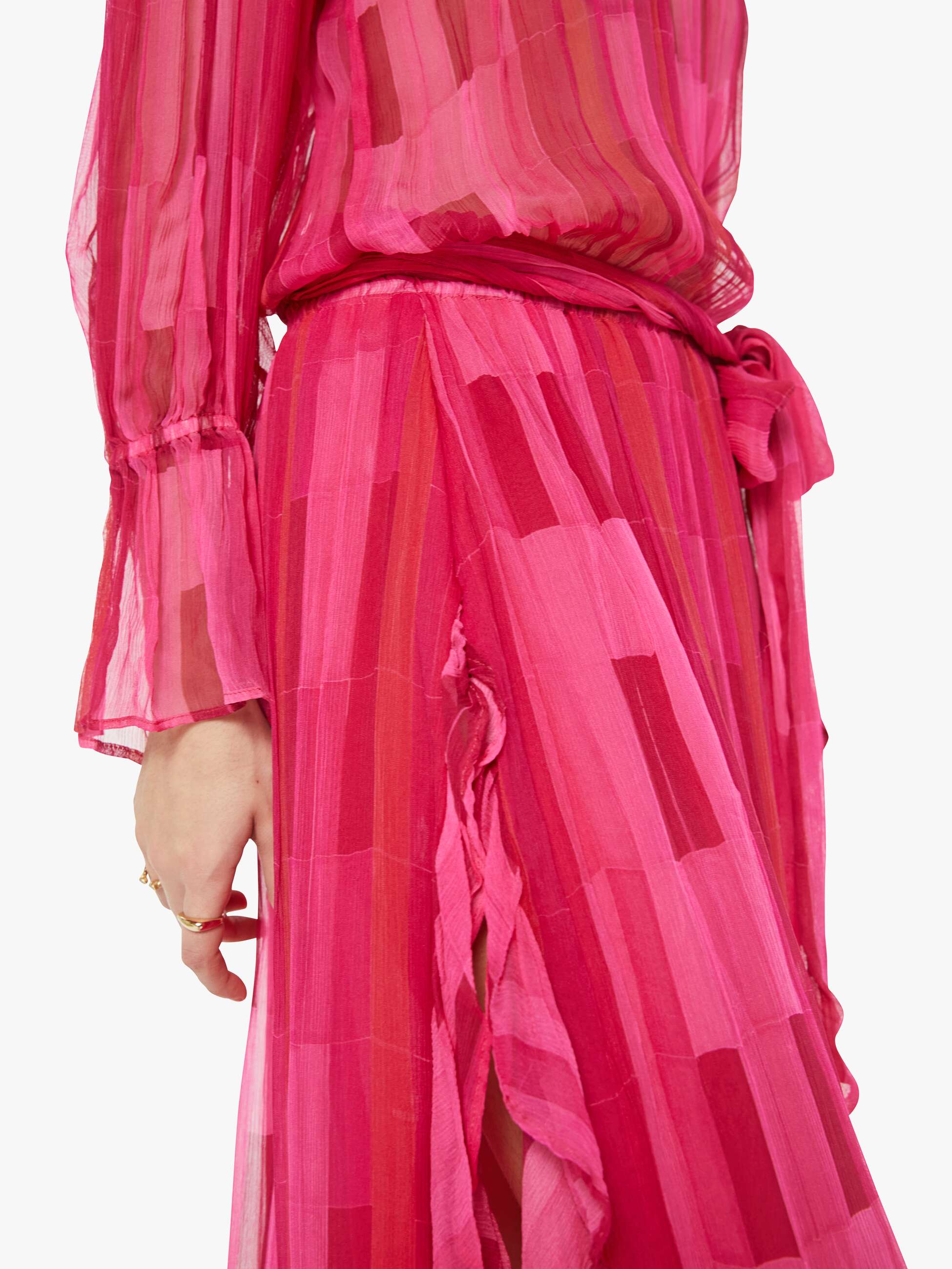 Natalie Martin Camille Dress W Sash - Sea Glass Pink - Image 5