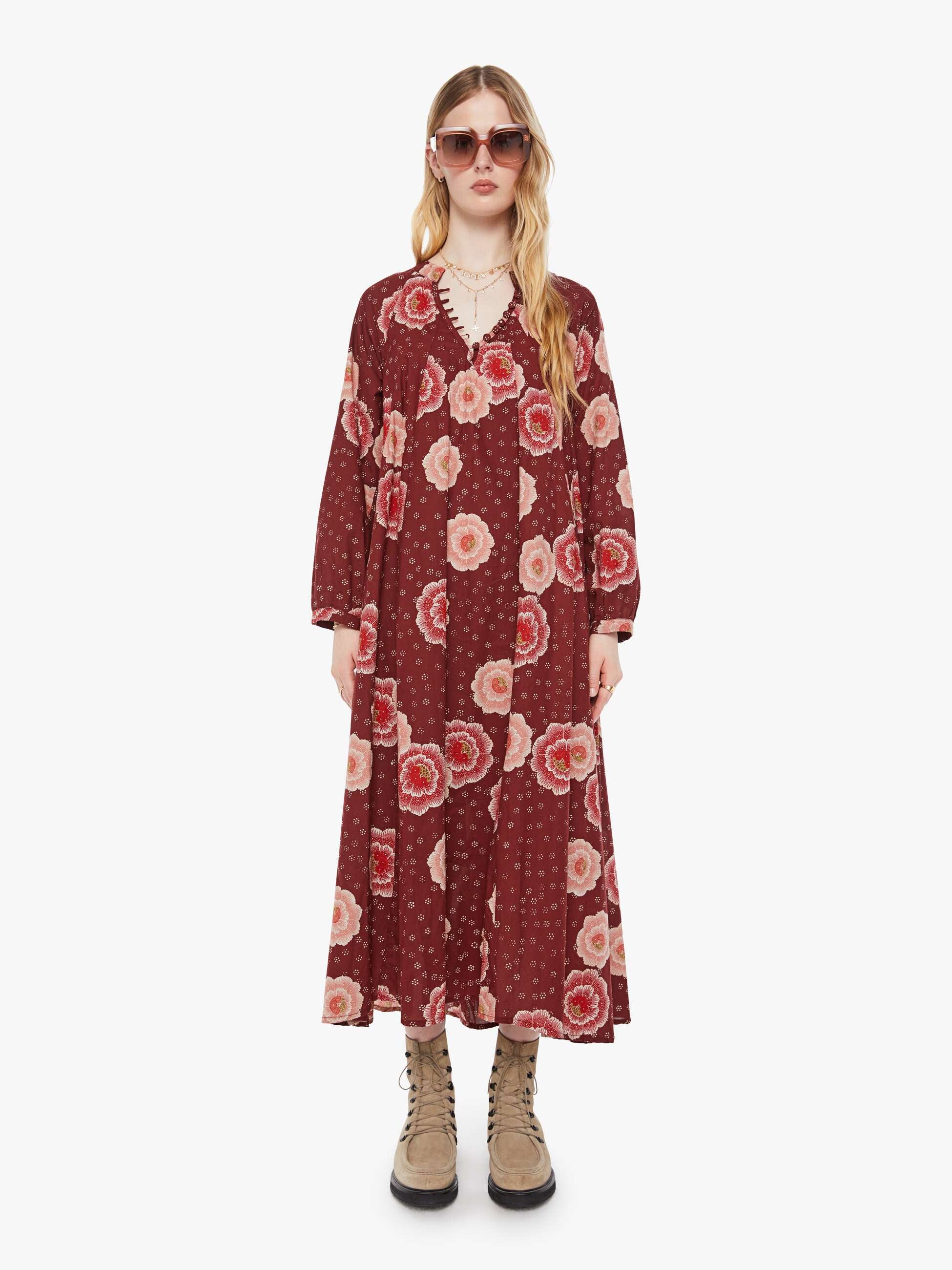 Natalie Martin Fiore Maxi - Poppy Cherry - Image 2