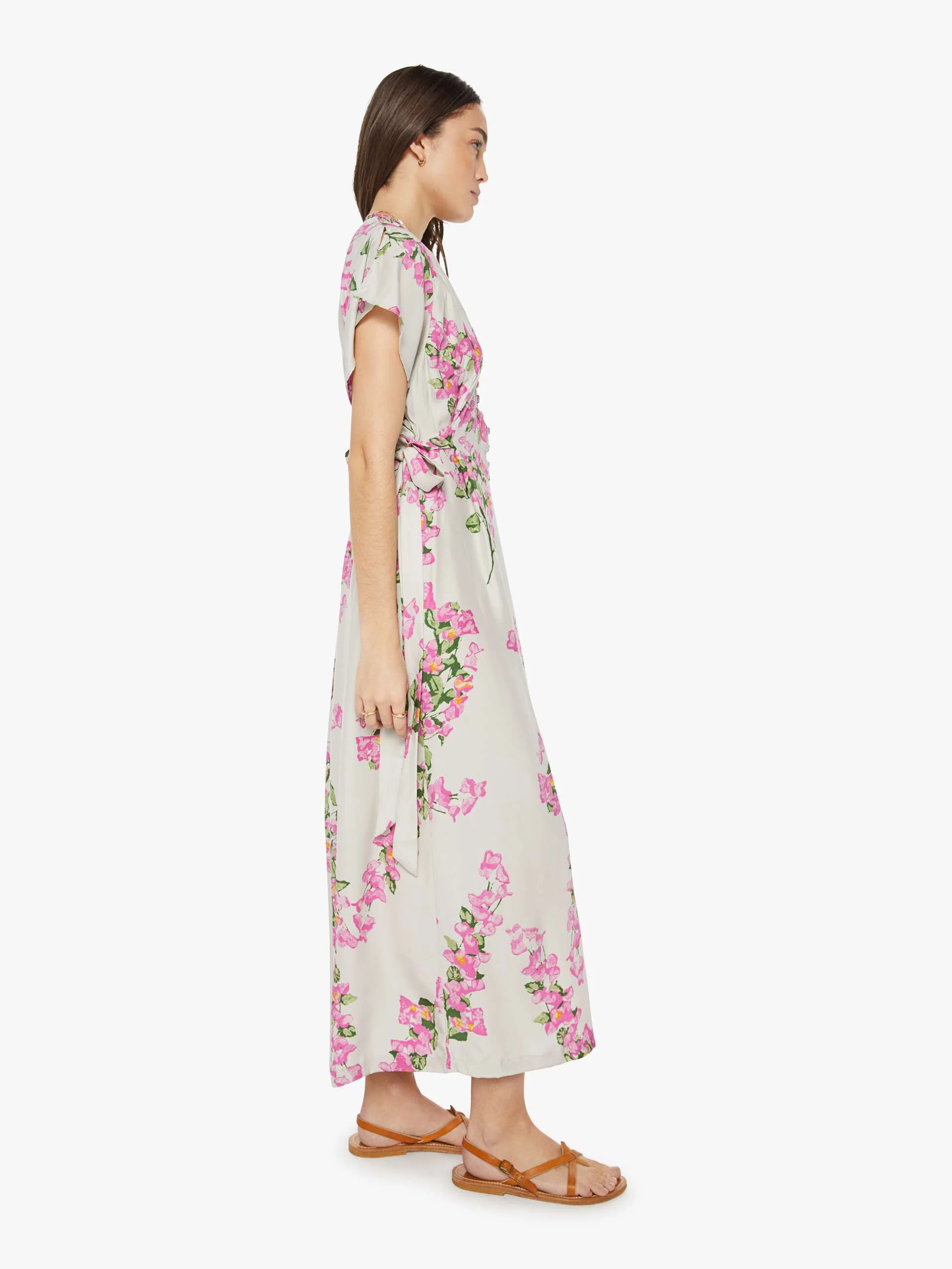 Natalie Martin Monica Dress - Bougainvillea Mother Of Pearl - Image 3