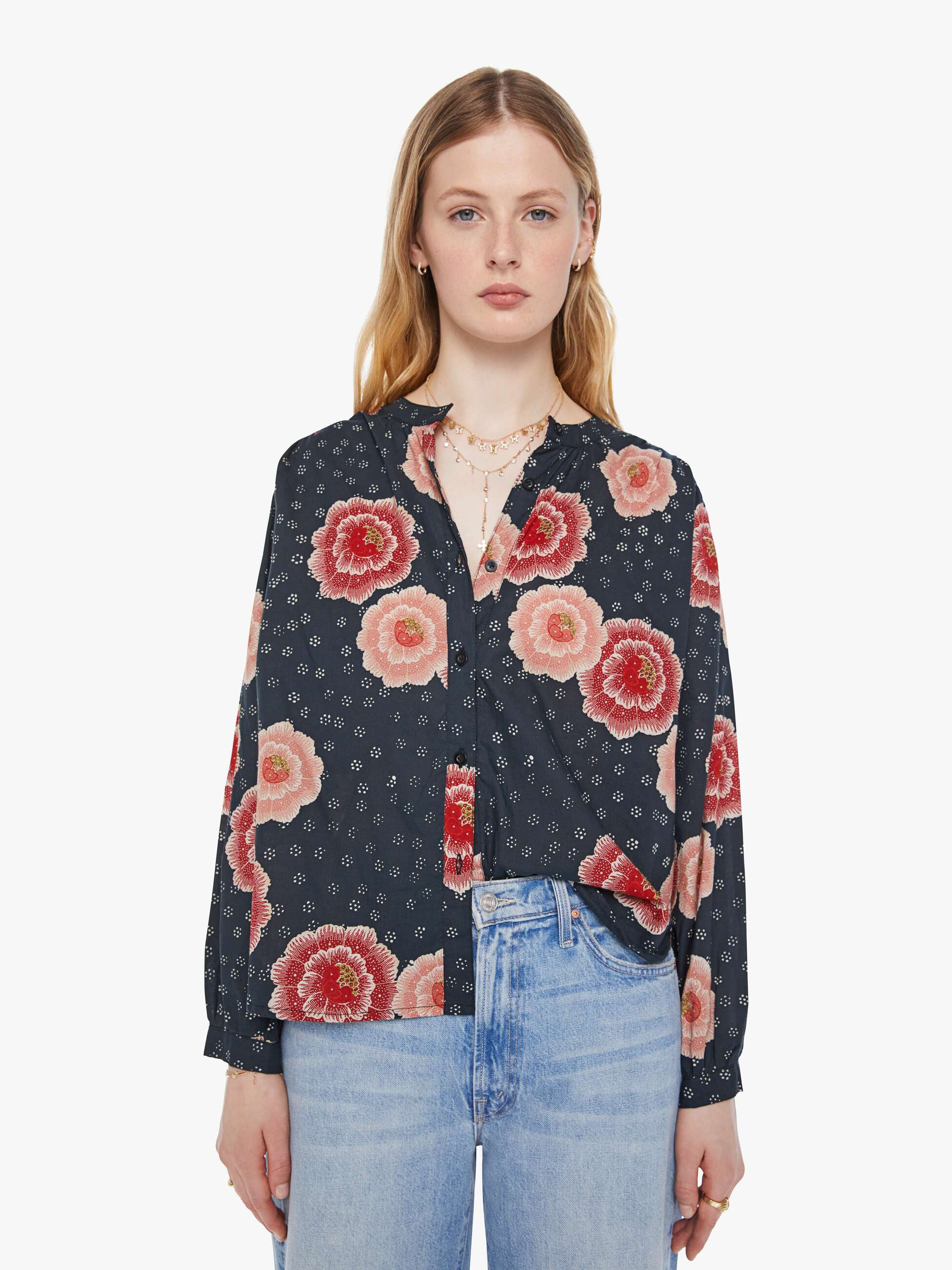 Natalie Martin Tolan Shirt - Poppy Indigo