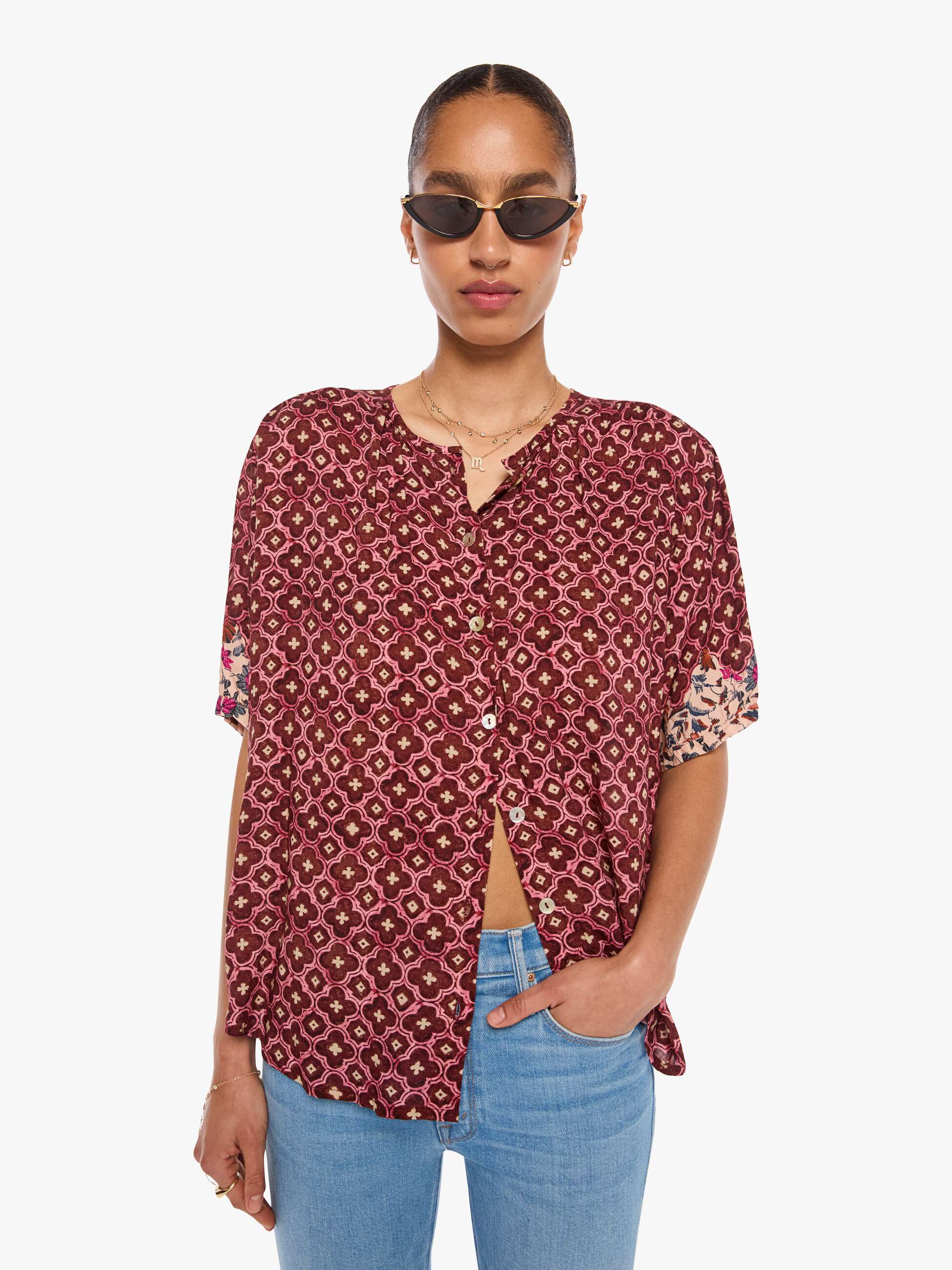 Natalie Martin Violet Top - Mosaic Spice - Image 2