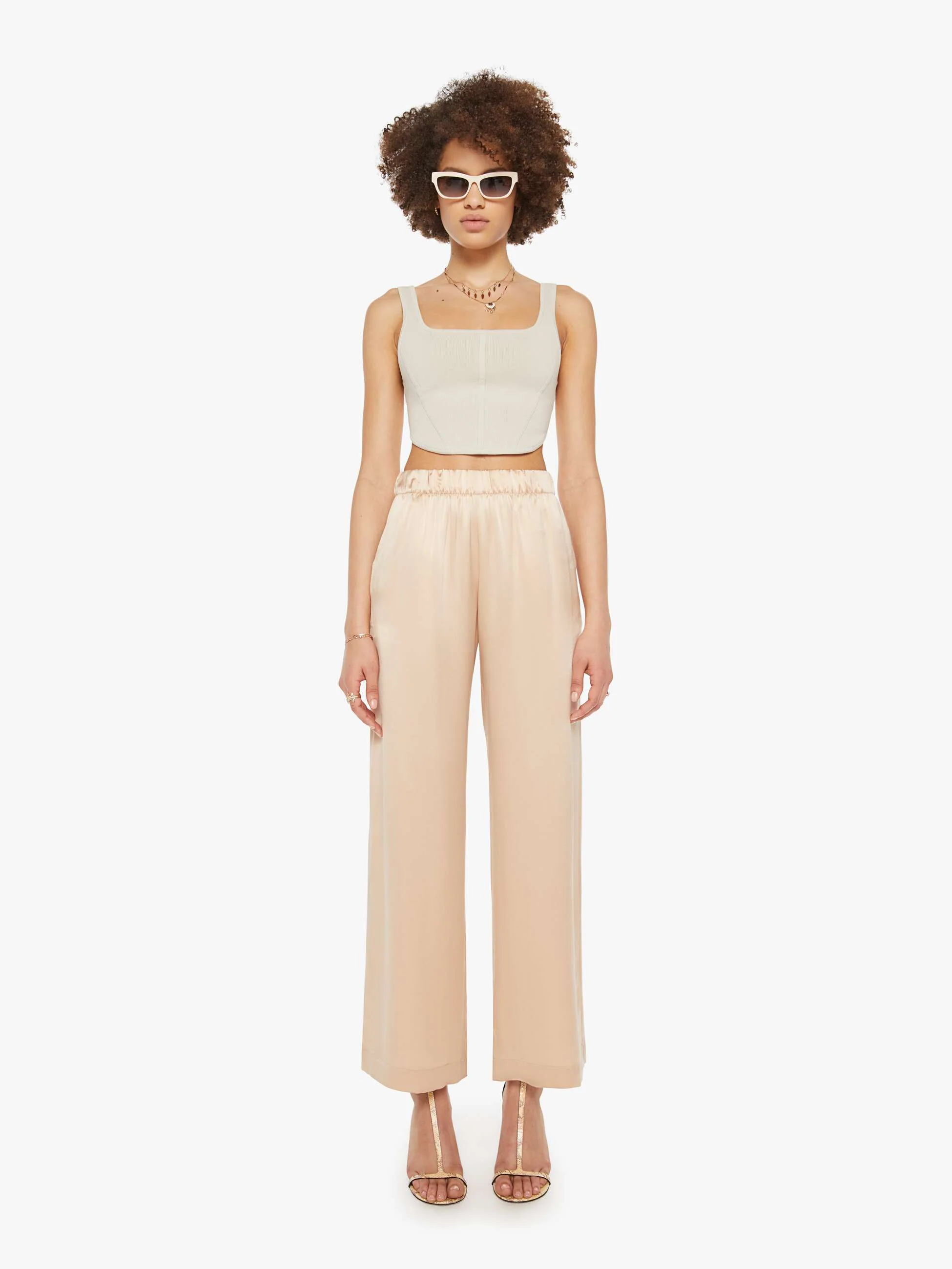 SABLYN Brynn High Rise Wide Leg Pant - Pink Sand - Image 2