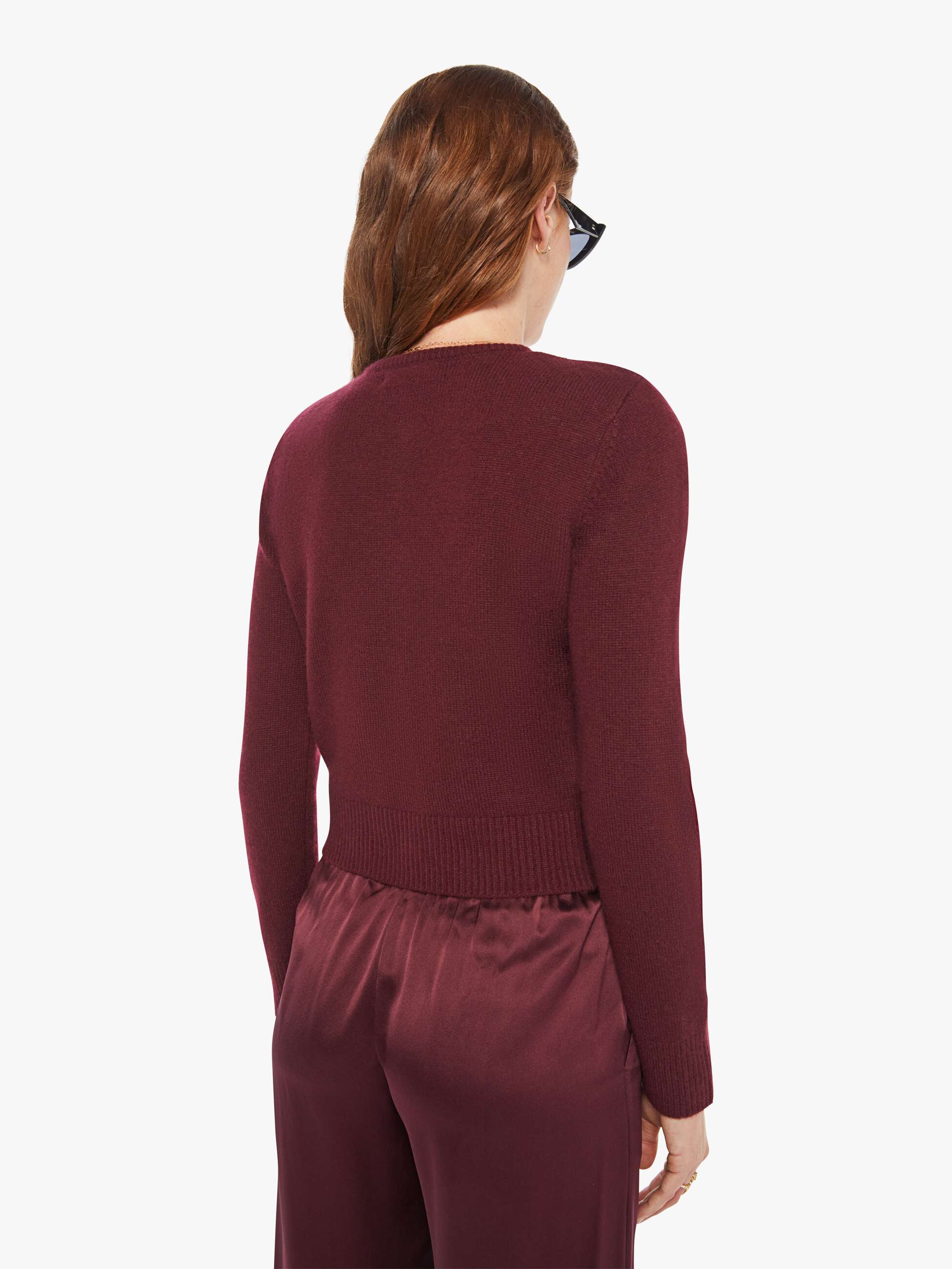 SABLYN Emilia Cardigan - Bordeaux - Image 4