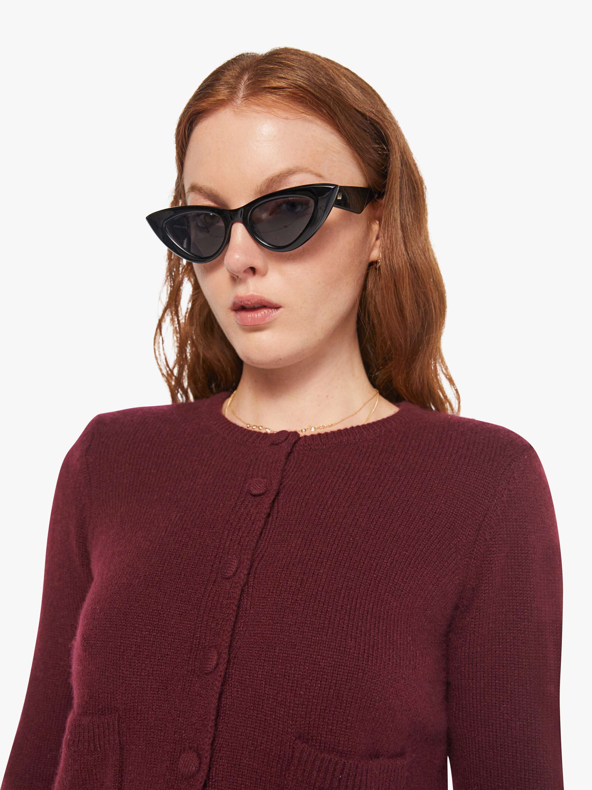 SABLYN Emilia Cardigan - Bordeaux - Image 6