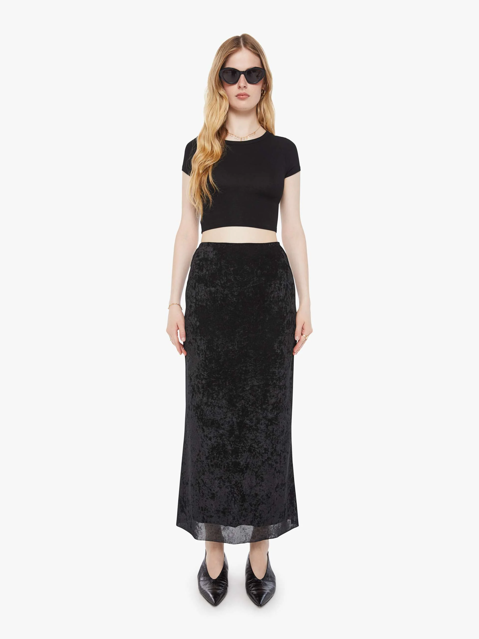 SABLYN Rose Ankle Column Flare Skirt - Black - Image 2