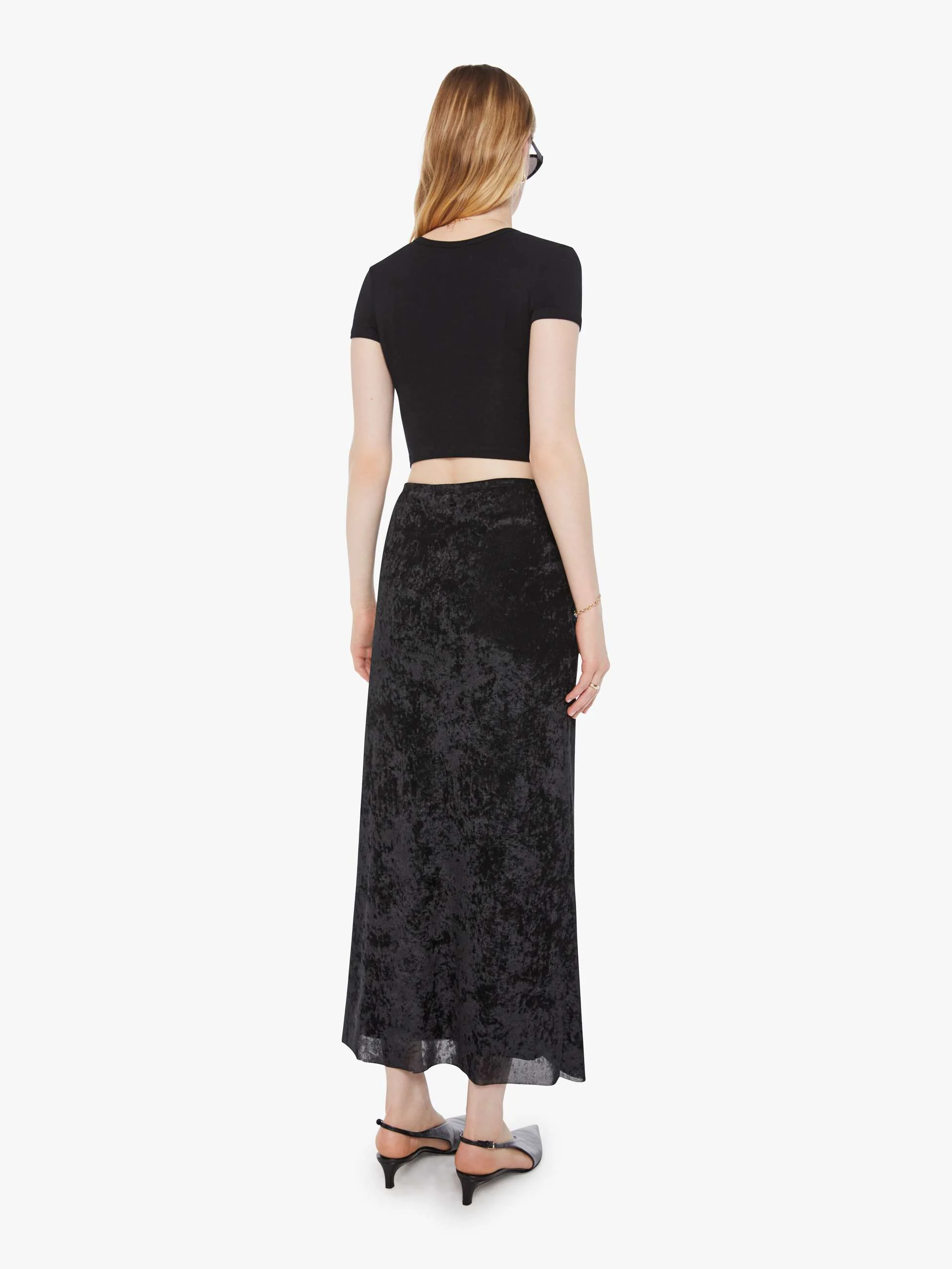SABLYN Rose Ankle Column Flare Skirt - Black - Image 4