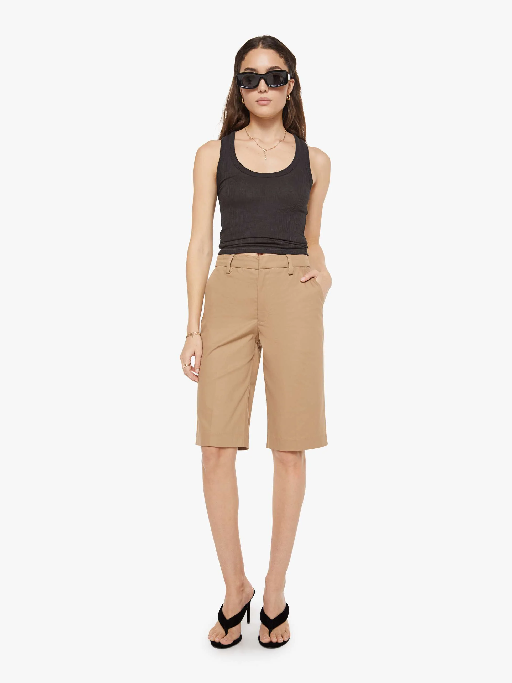 SPRWMN Bermuda Trousers - Khaki - Image 2