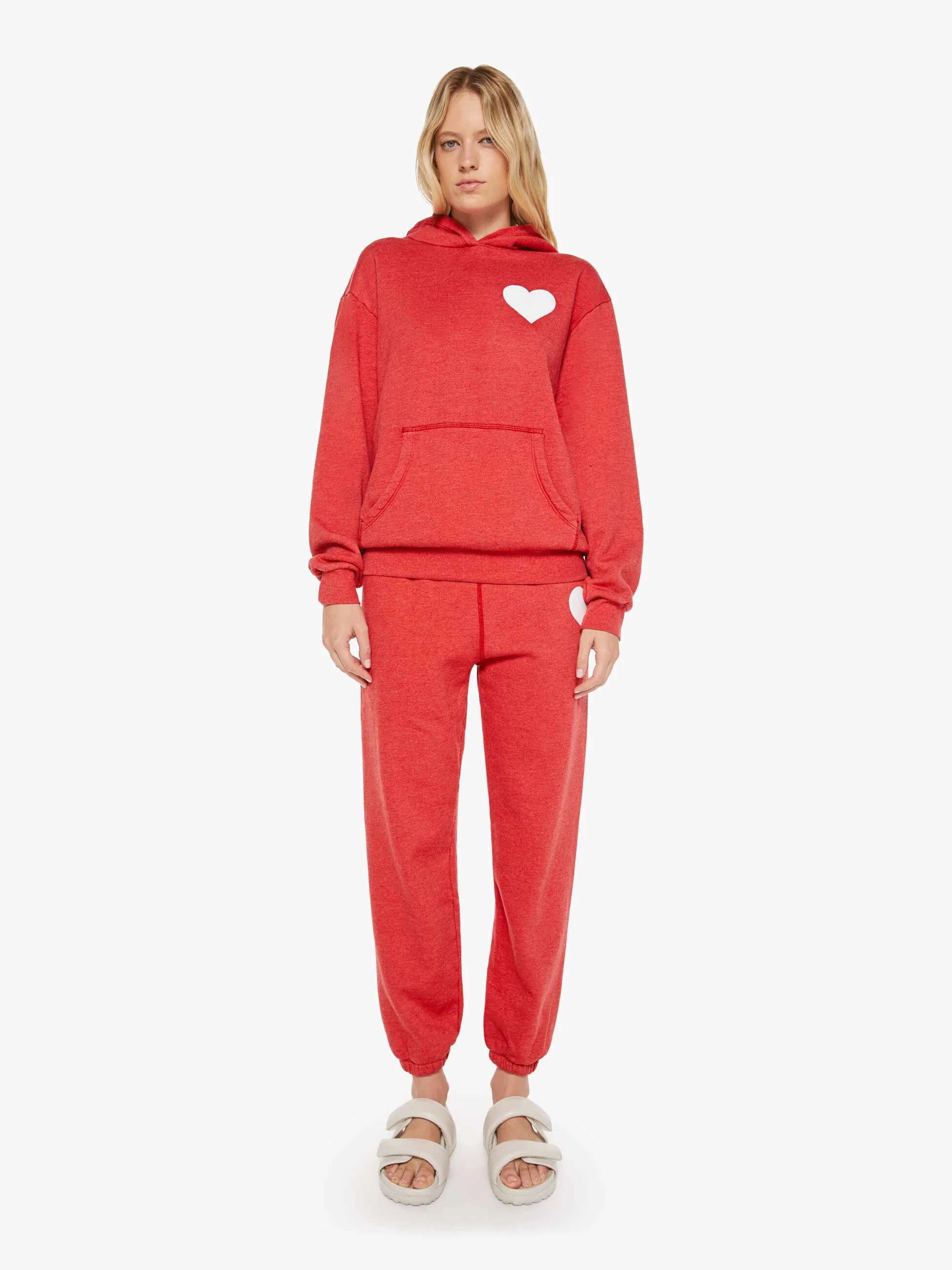 SPRWMN Heart Hoodie - Red - Image 4