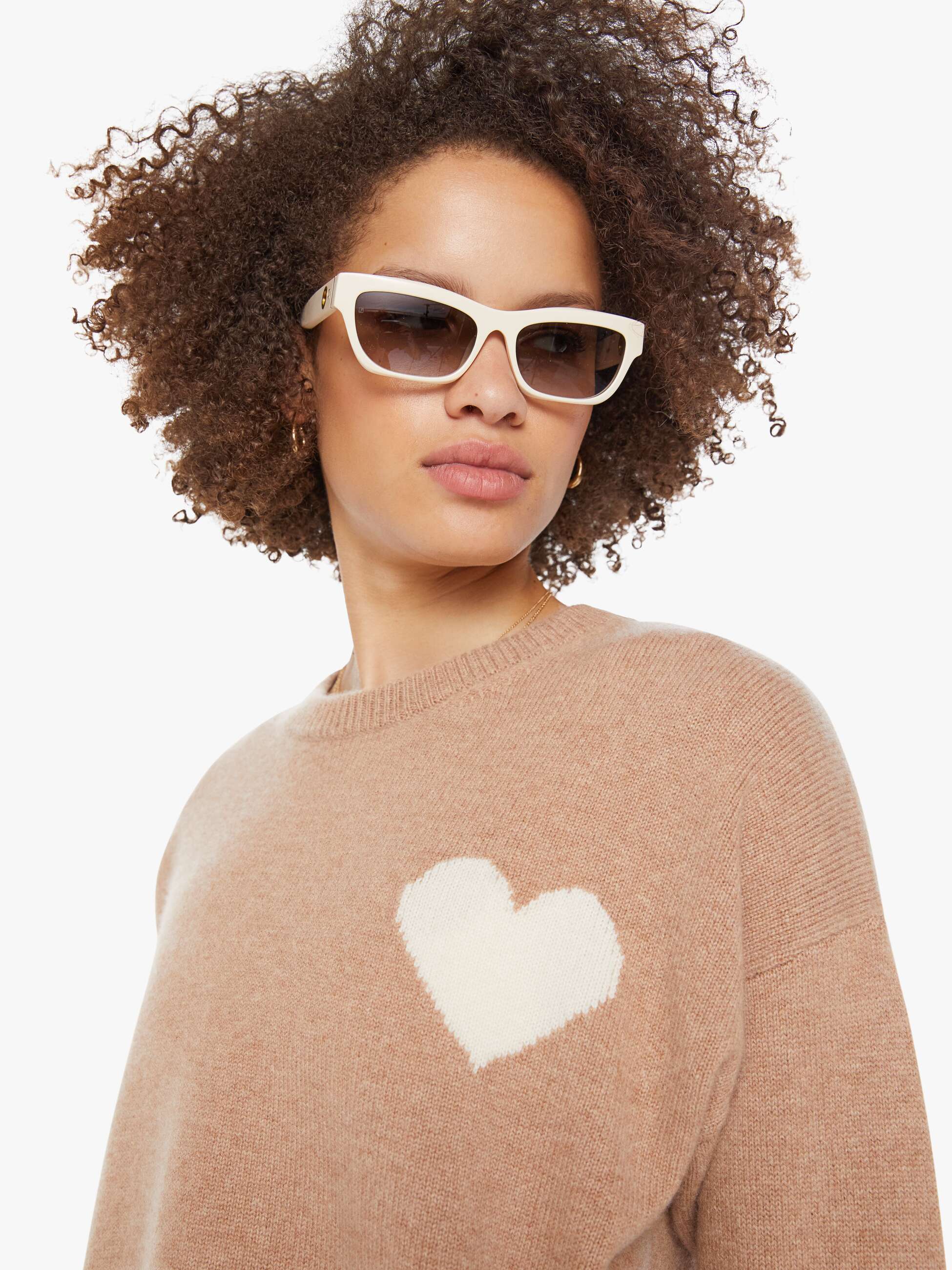 SPRWMN Heart Logo Sweatshirt - Almondine - Image 6