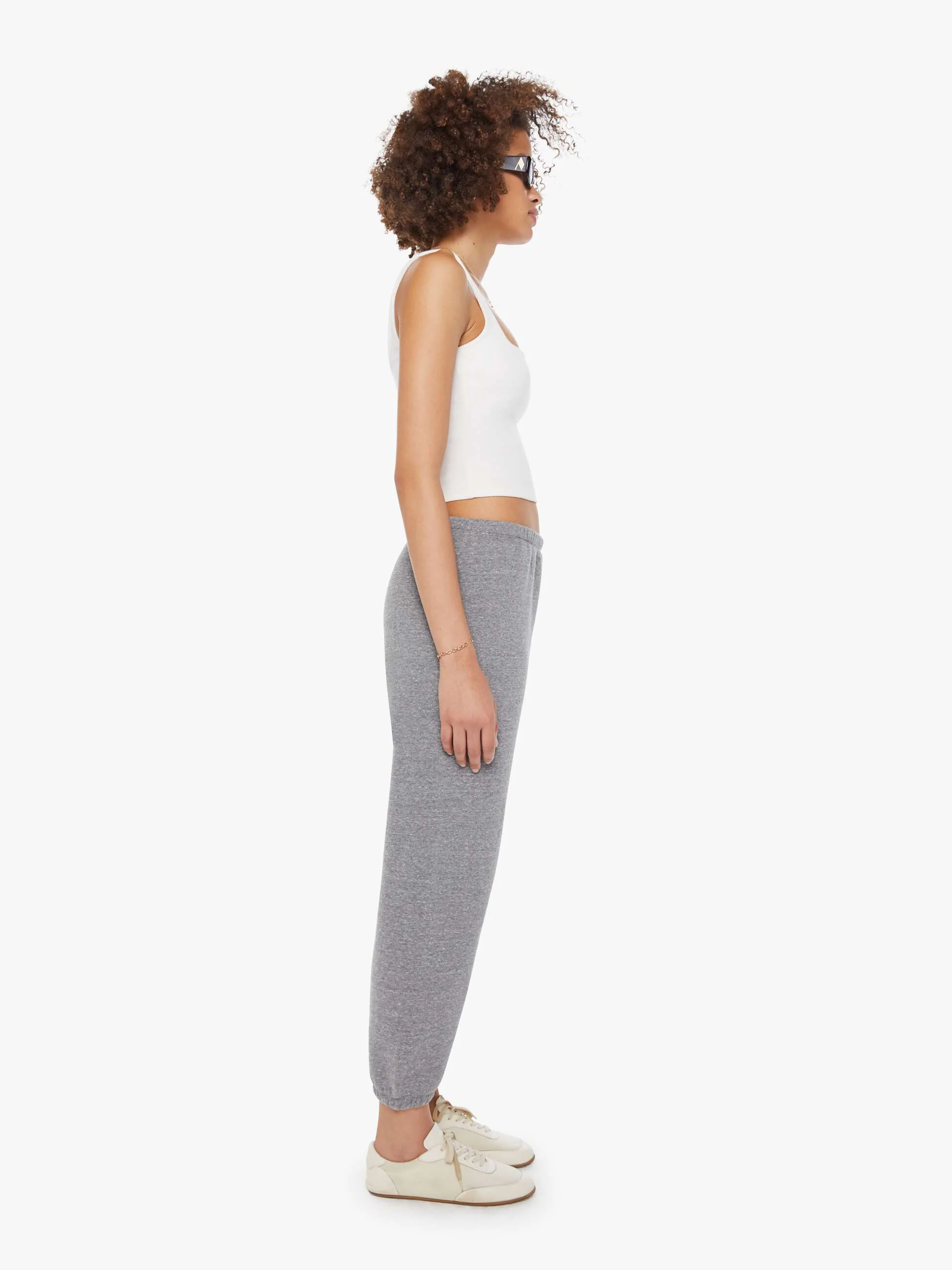 SPRWMN Heart Sweatpants - Dark Heather Grey - Image 3