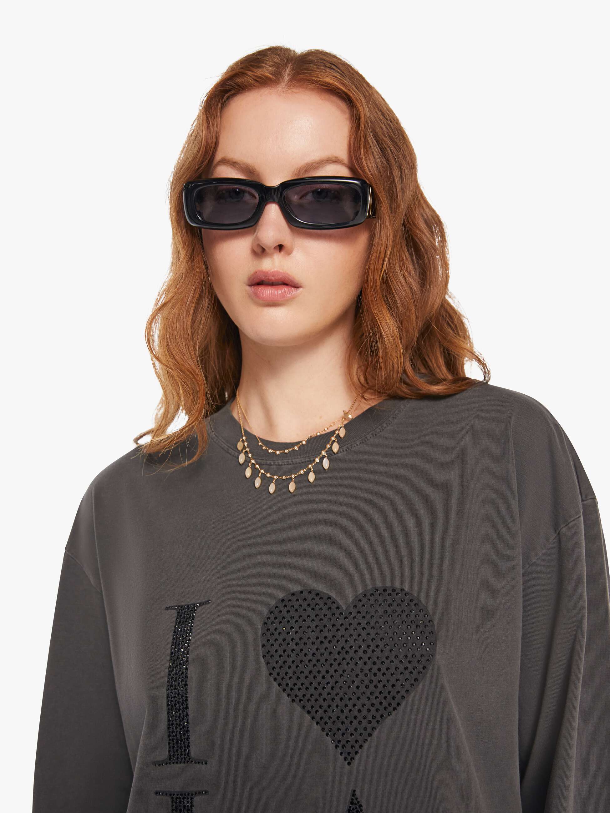 SPRWMN I Love LA Sweatshirt - Vintage Black - Image 6