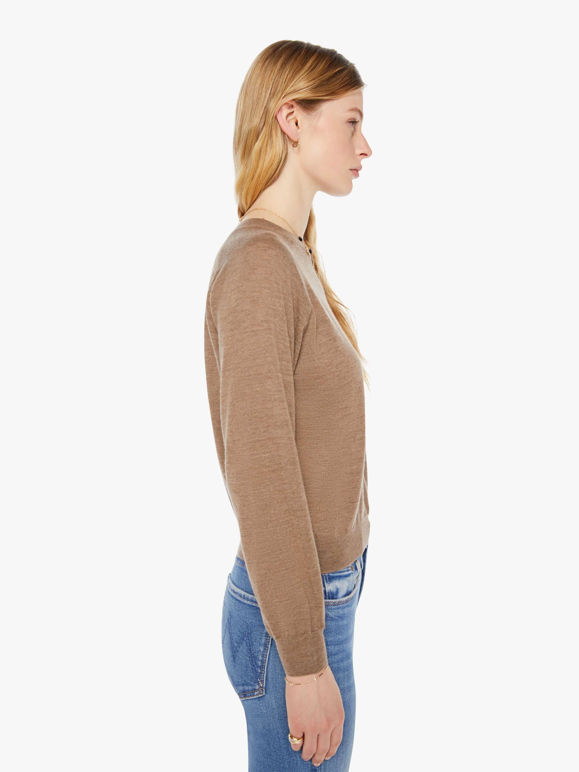 SPRWMN L/S Raglan Sweater - Truffle - Image 3