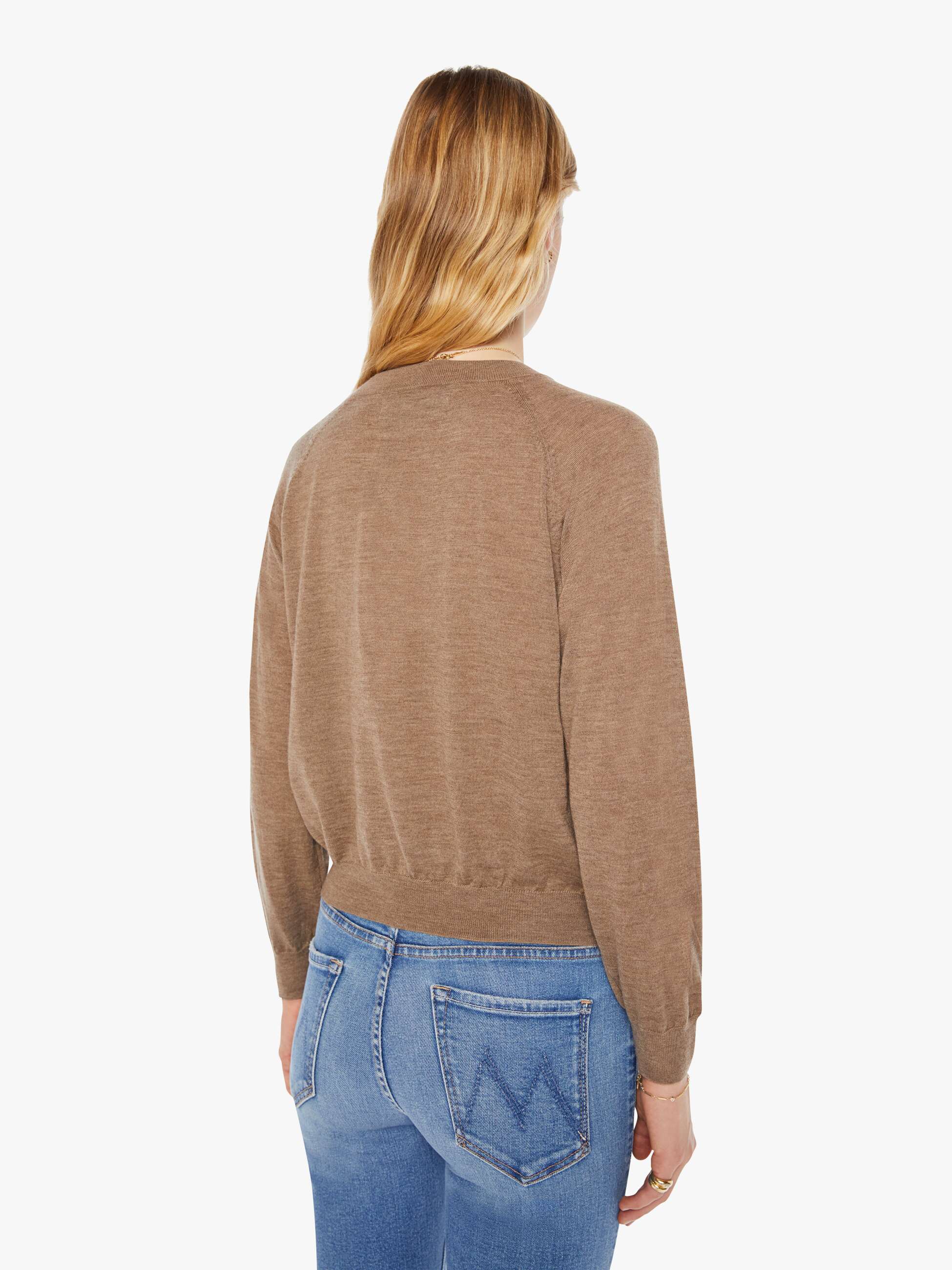 SPRWMN L/S Raglan Sweater - Truffle - Image 4