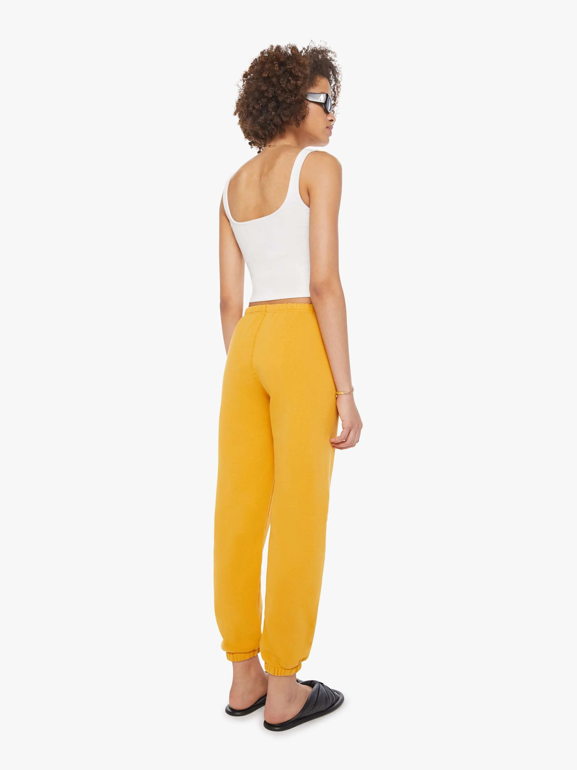SPRWMN Mini Logo Sweatpants - Mustard - Image 3