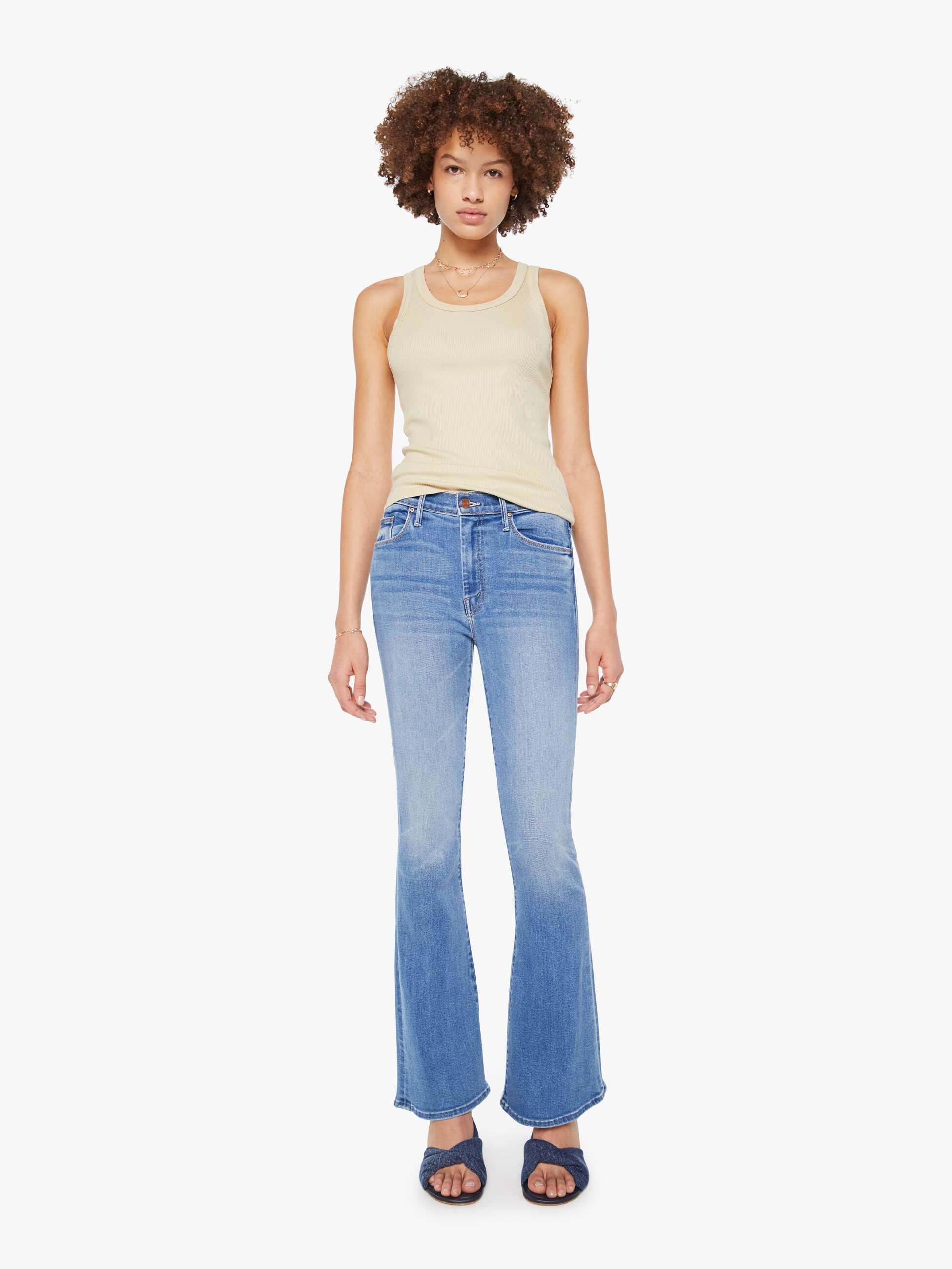 SPRWMN Rib Fitted Scoop Tank - Pistachio - Image 5