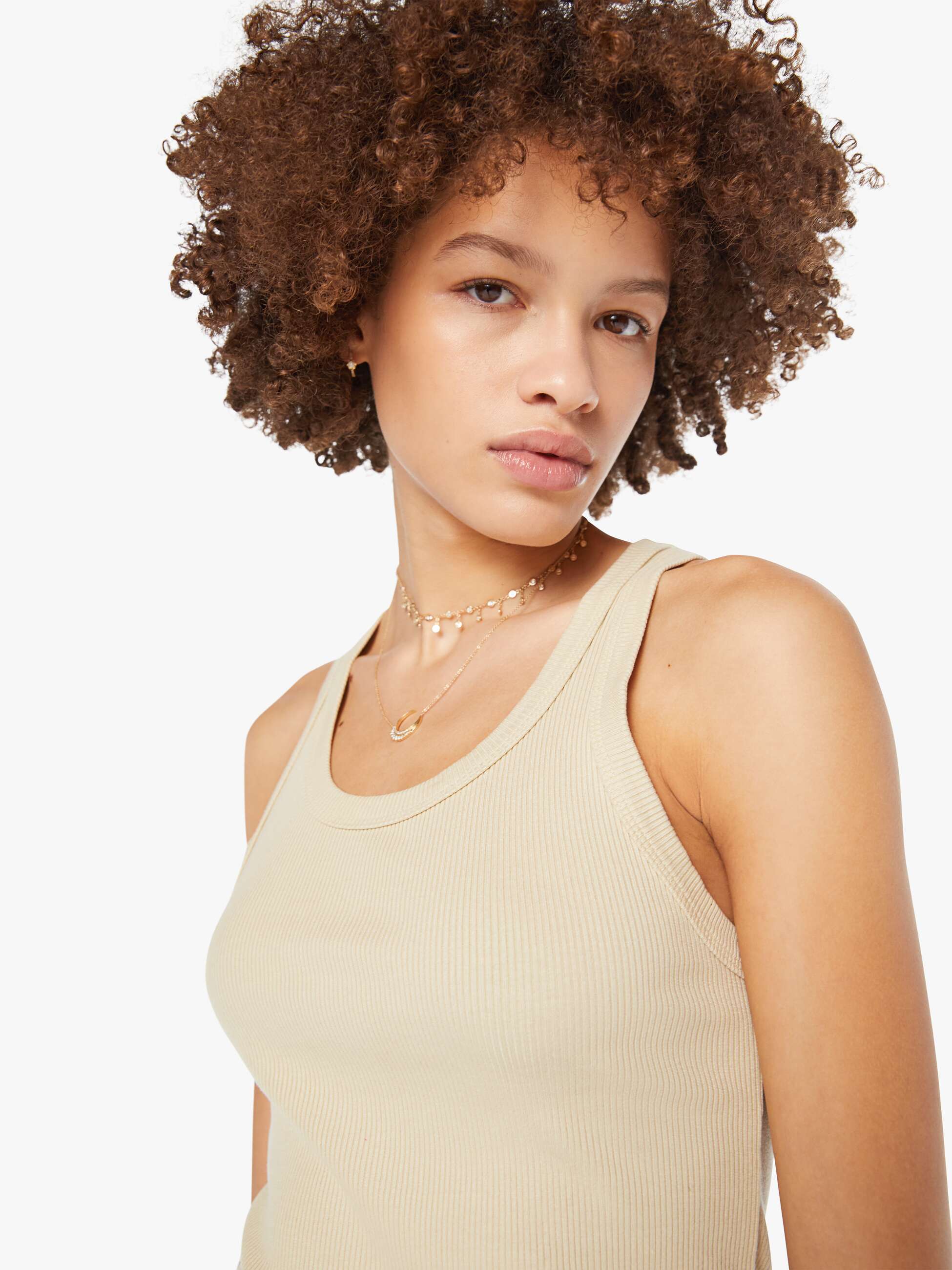 SPRWMN Rib Fitted Scoop Tank - Pistachio - Image 6