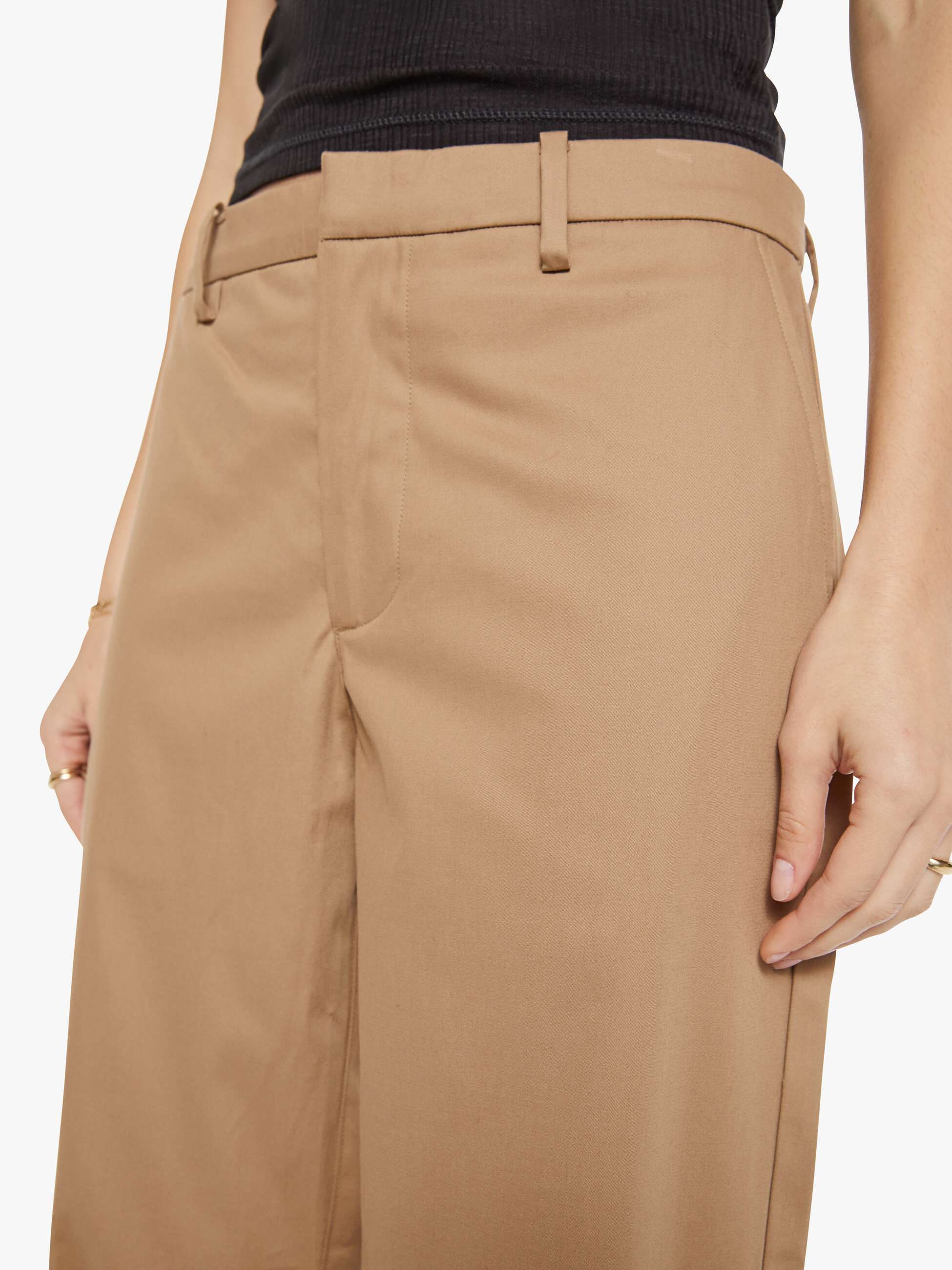SPRWMN Straight Leg Trousers - Khaki - Image 5