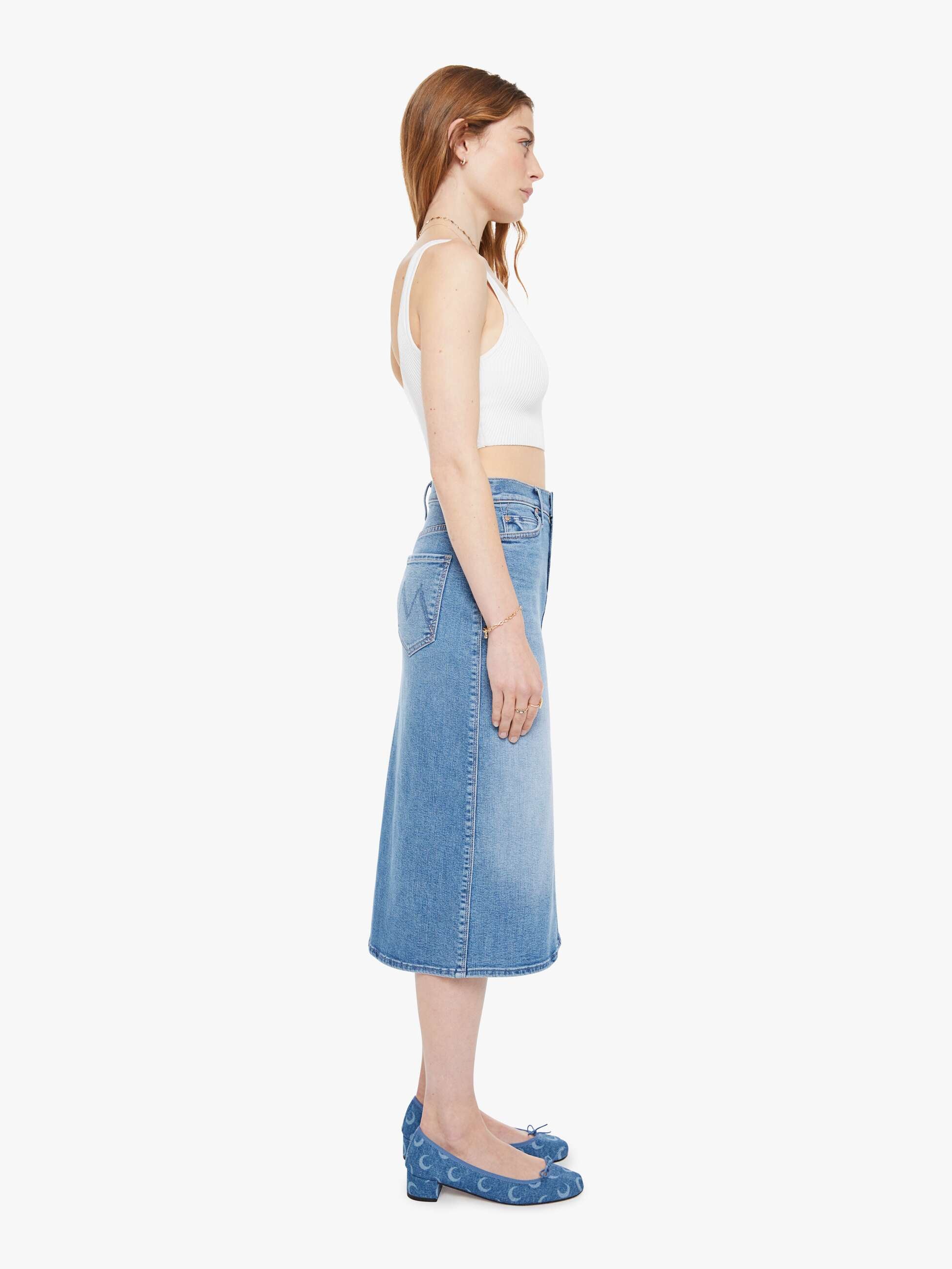 The Swooner Straight A Midi Skirt - Ride Hard, Live Louder - Image 3