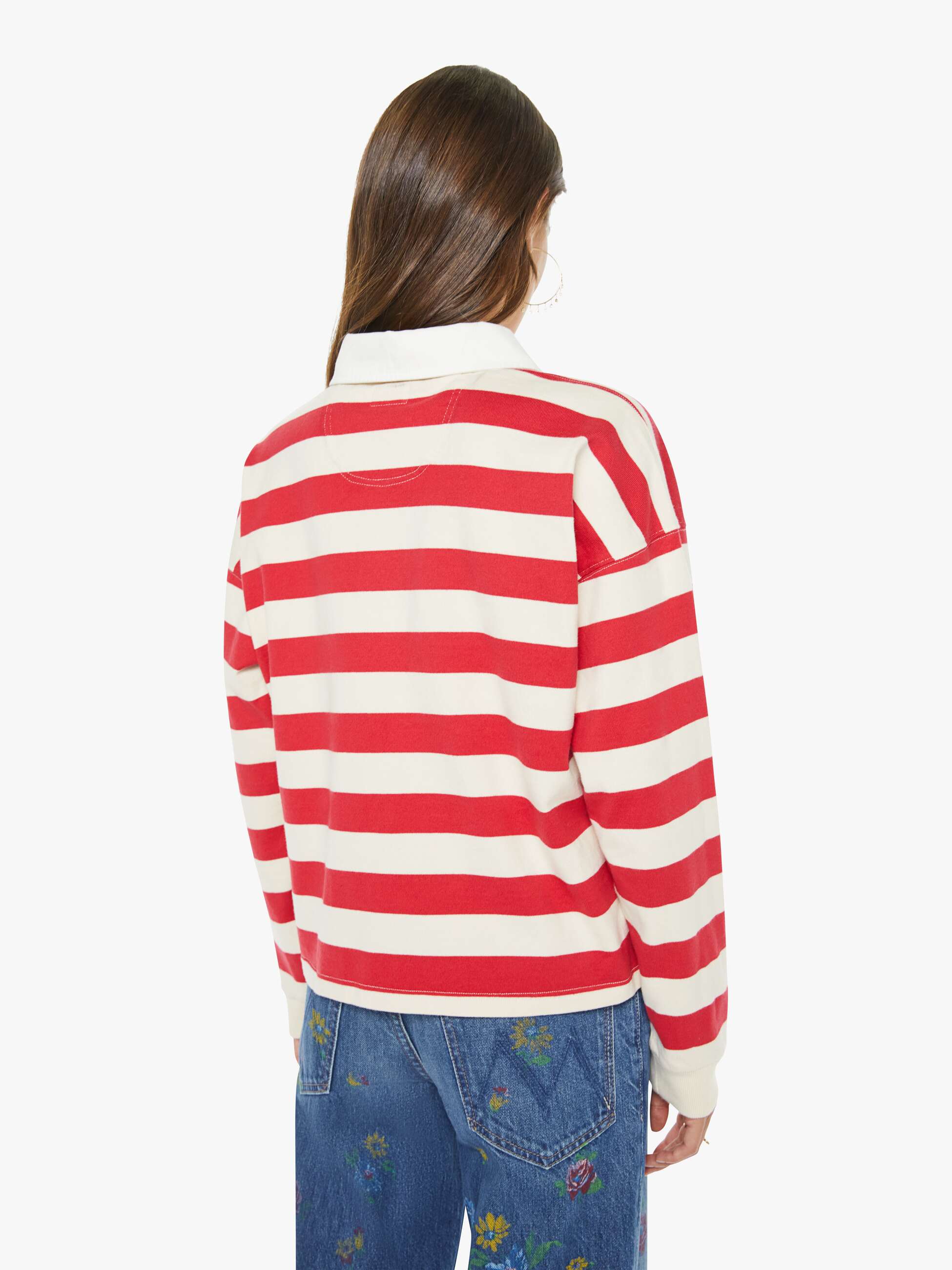 The Boxy Match - Tango Red And Cream - Image 3