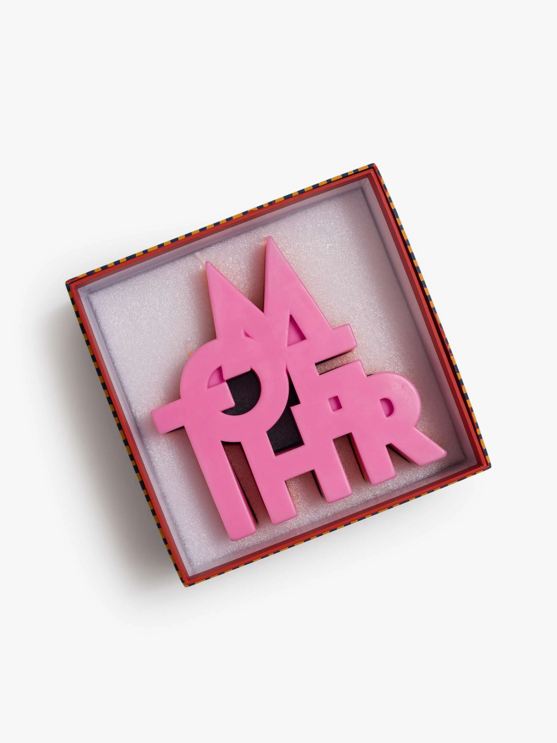 The Burnout MOTHER Candle - Blue Orange Pink - Image 3